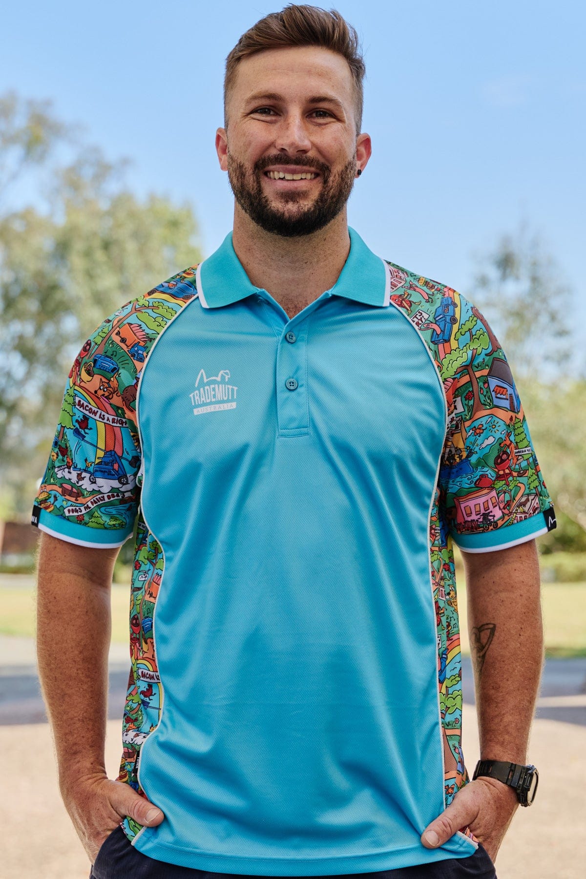 Unisex Hot Diggity Dawg Short Sleeve Polo