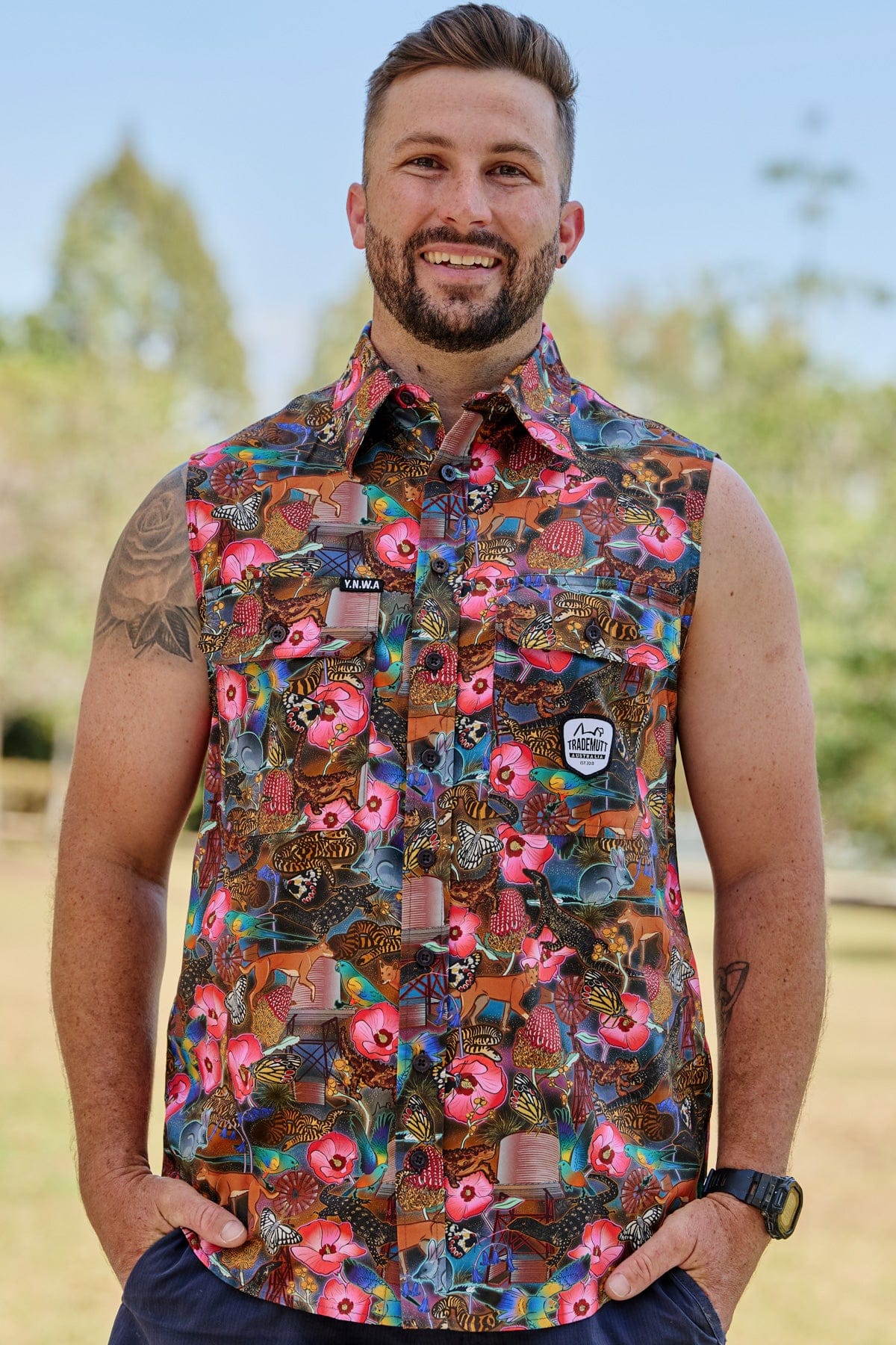 TradeMutt Workshirt Goanna Getcha Territory Sleeve Work Shirt Goanna Getcha Territory Sleeve Work Shirt