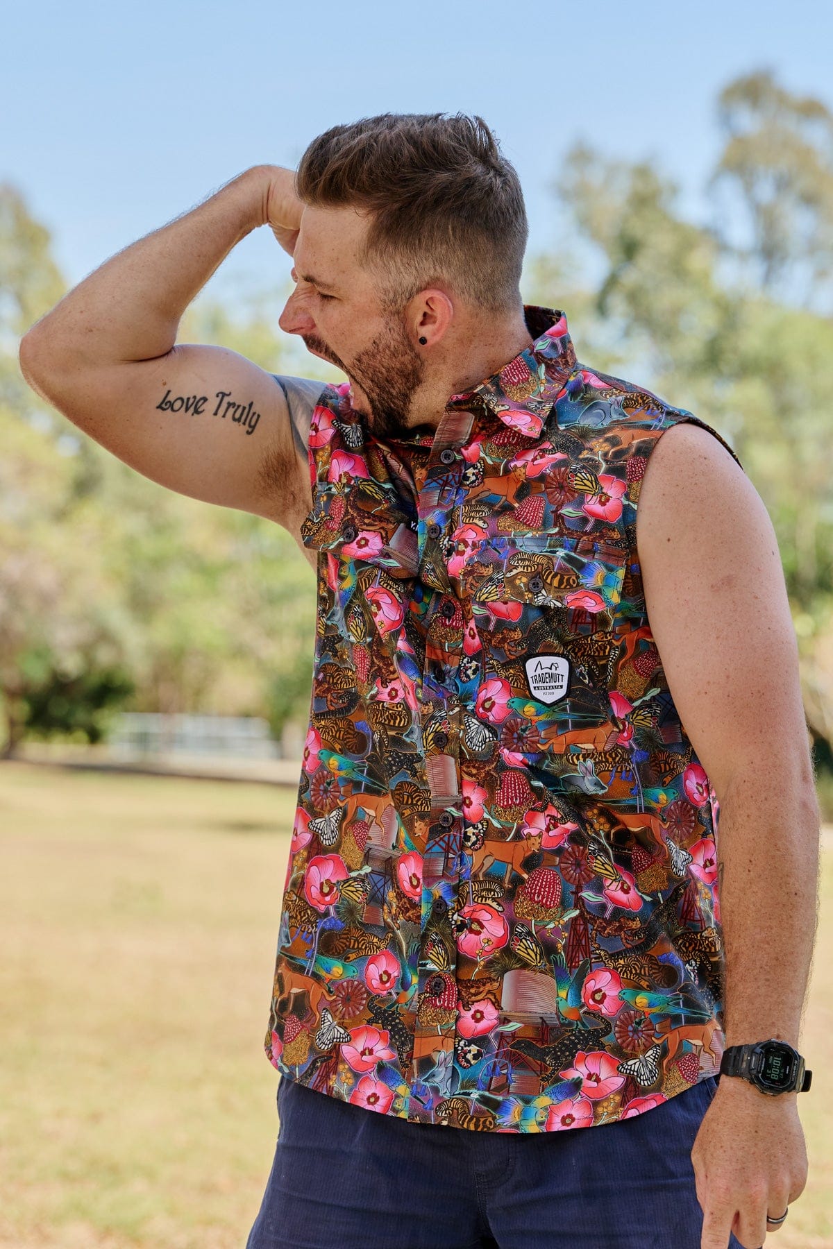 Goanna Getcha Territory Sleeve Work Shirt