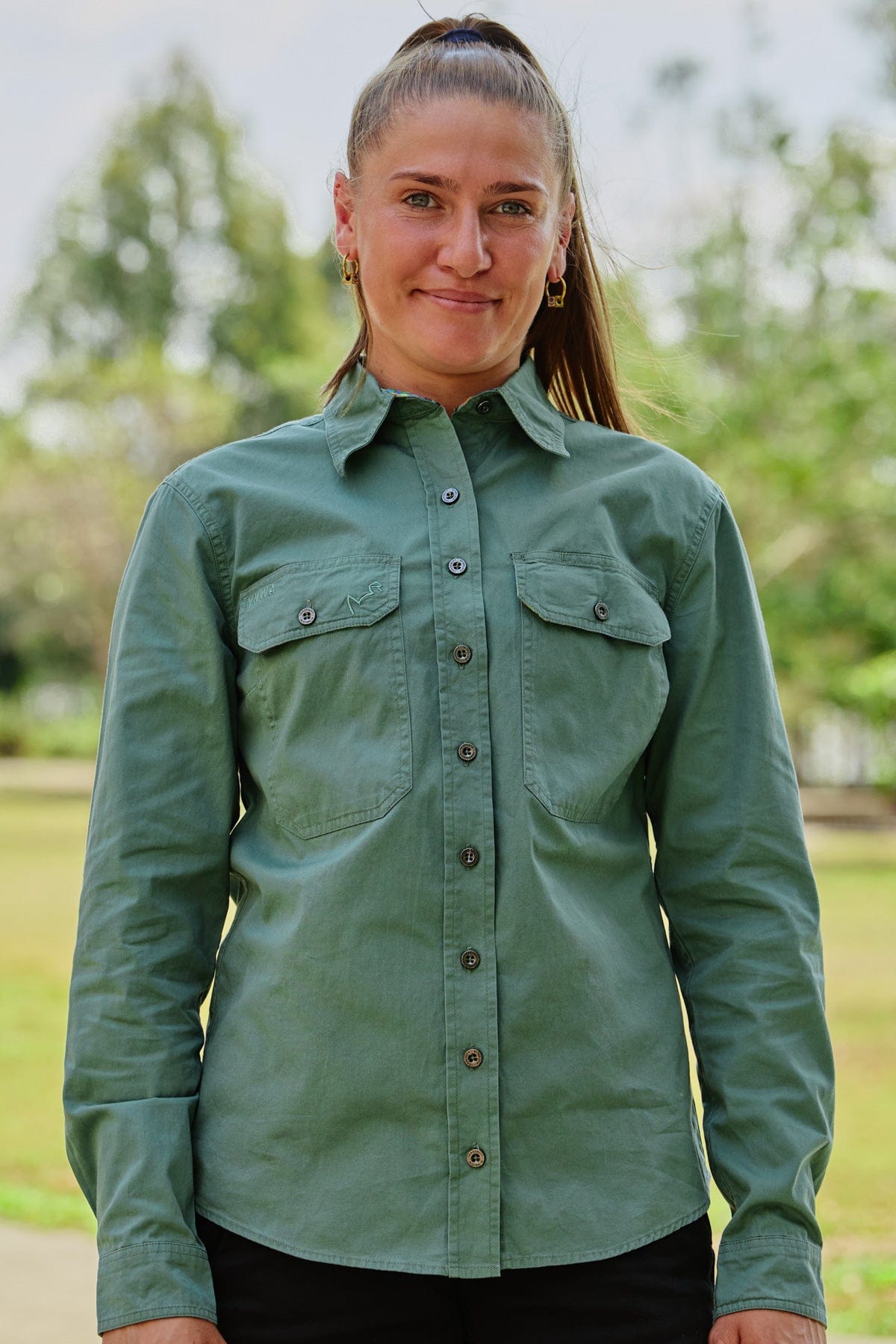 Women's Daydreamin' Undercover Full Button Work Shirt