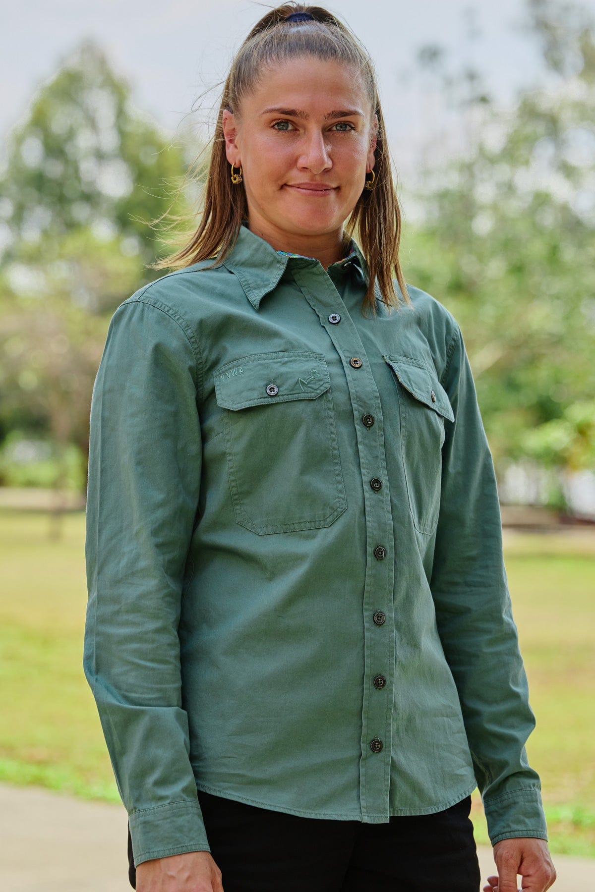 Women's Daydreamin' Undercover Full Button Work Shirt