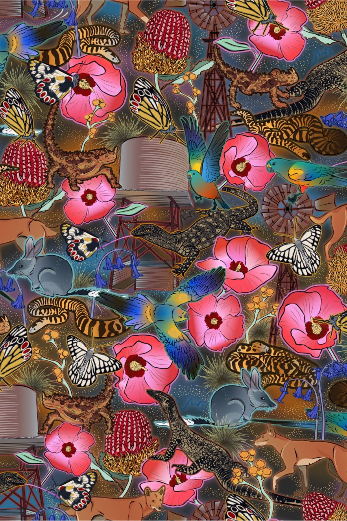 Goanna Getcha Unisex Scrub Top