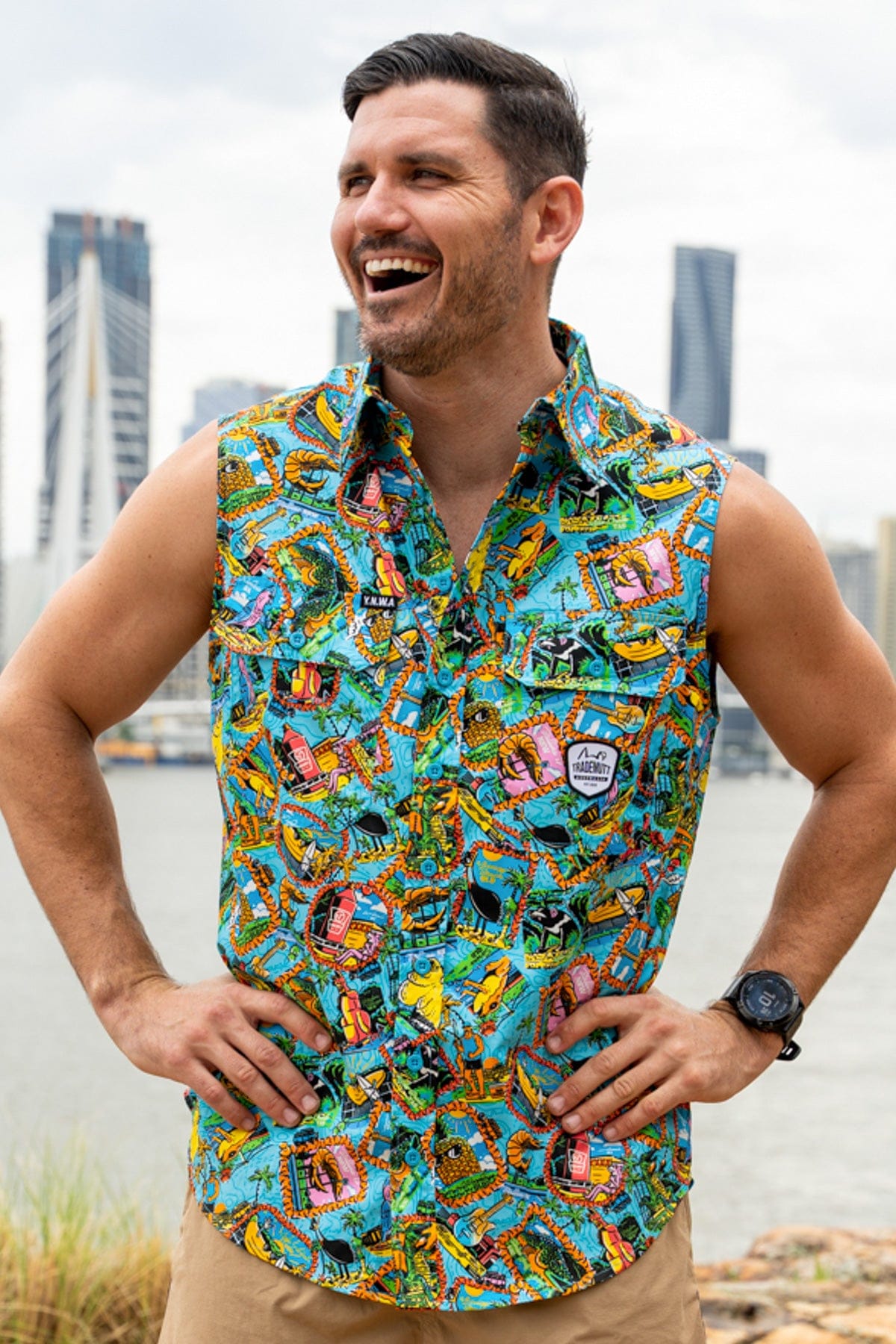 Big Thing Energy Territory Sleeve Work Shirt