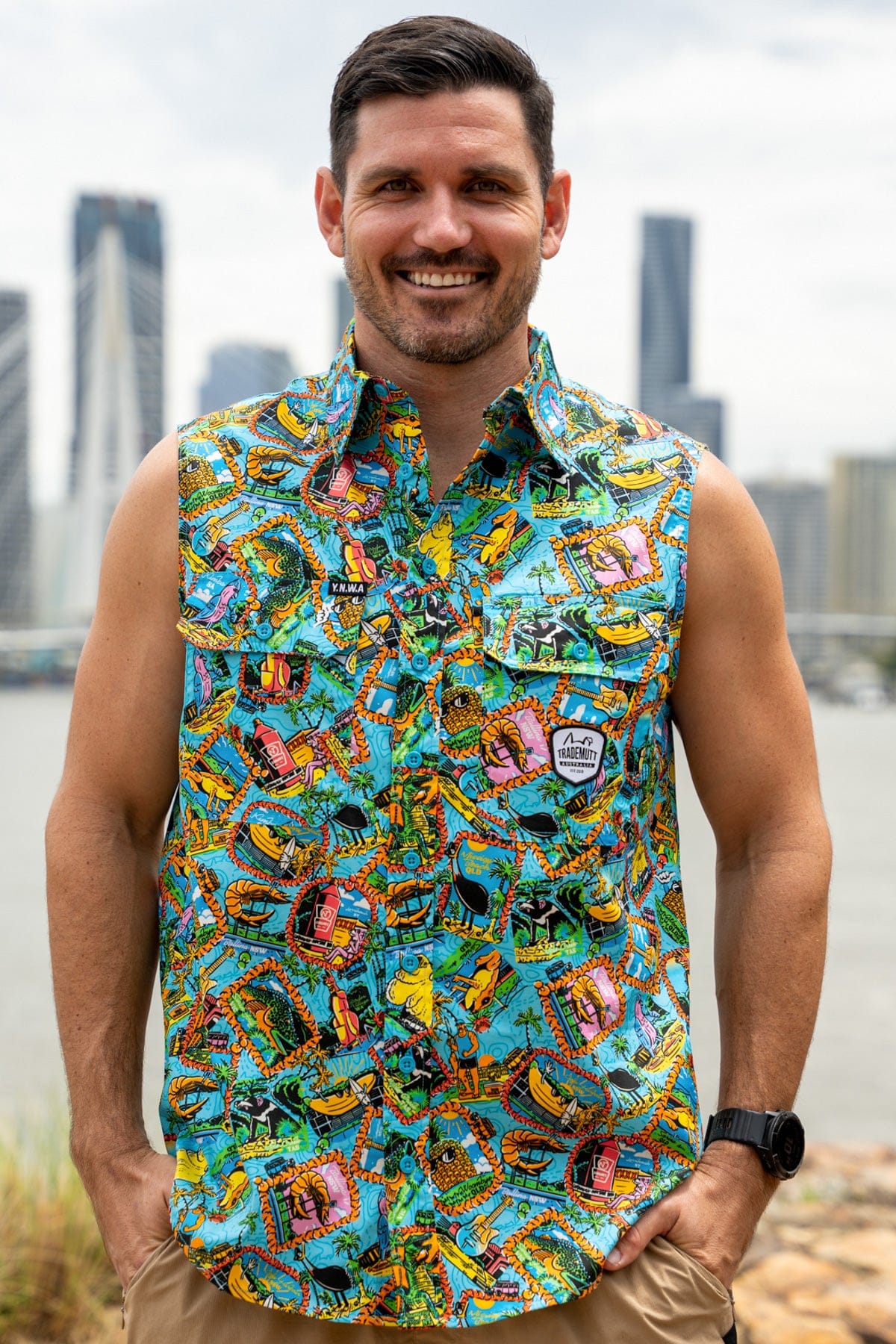 Big Thing Energy Territory Sleeve Work Shirt