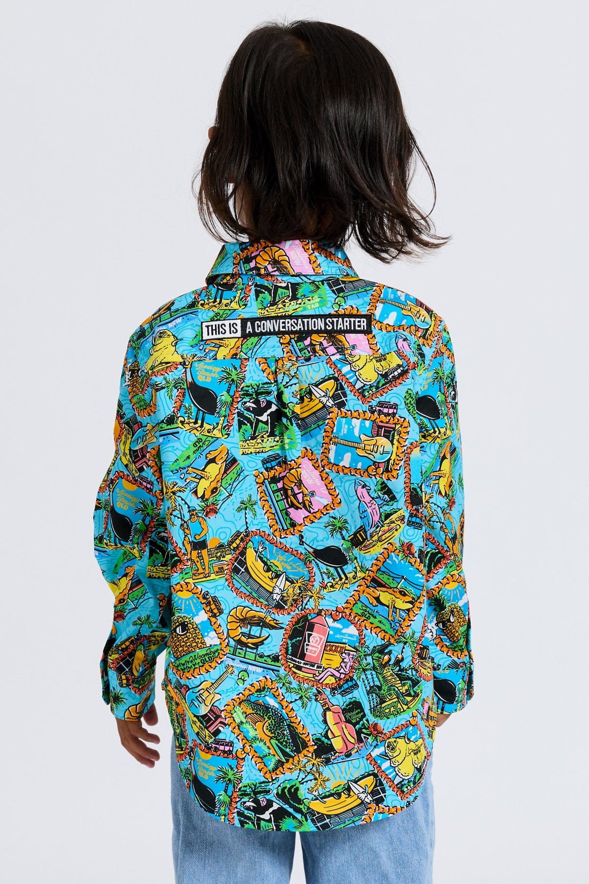 TradeMutt Kids Big Thing Energy Kids Work Shirt Big Thing Energy Kids Work Shirt