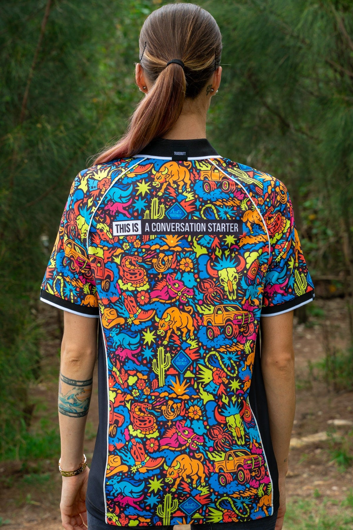 TradeMutt Polo Unisex Shindig Shenanigans Short Sleeve Polo Unisex Shindig Shenanigans Short Sleeve Polo