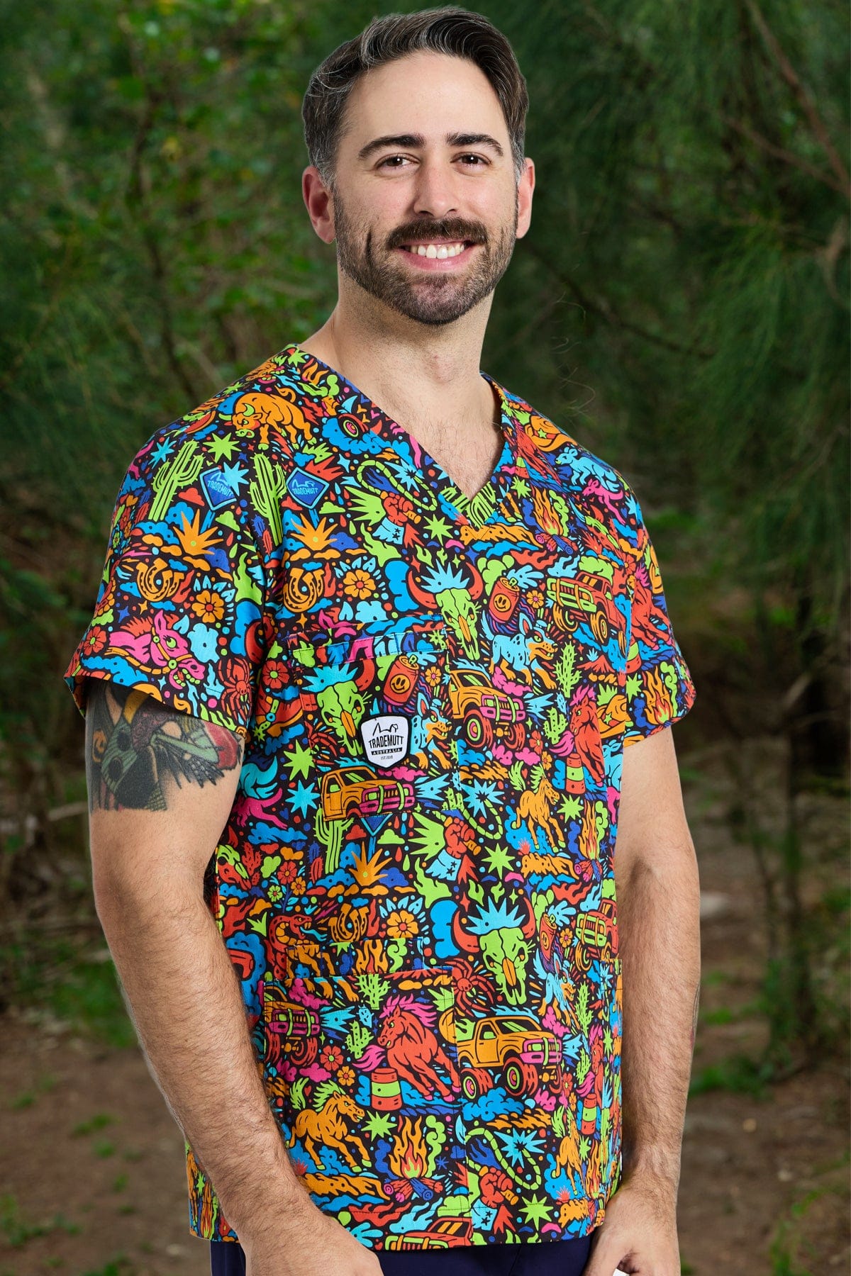 TradeMutt Scrubs Shindig Shenanigans Unisex Scrub Top Shindig Shenanigans Unisex Scrub Top