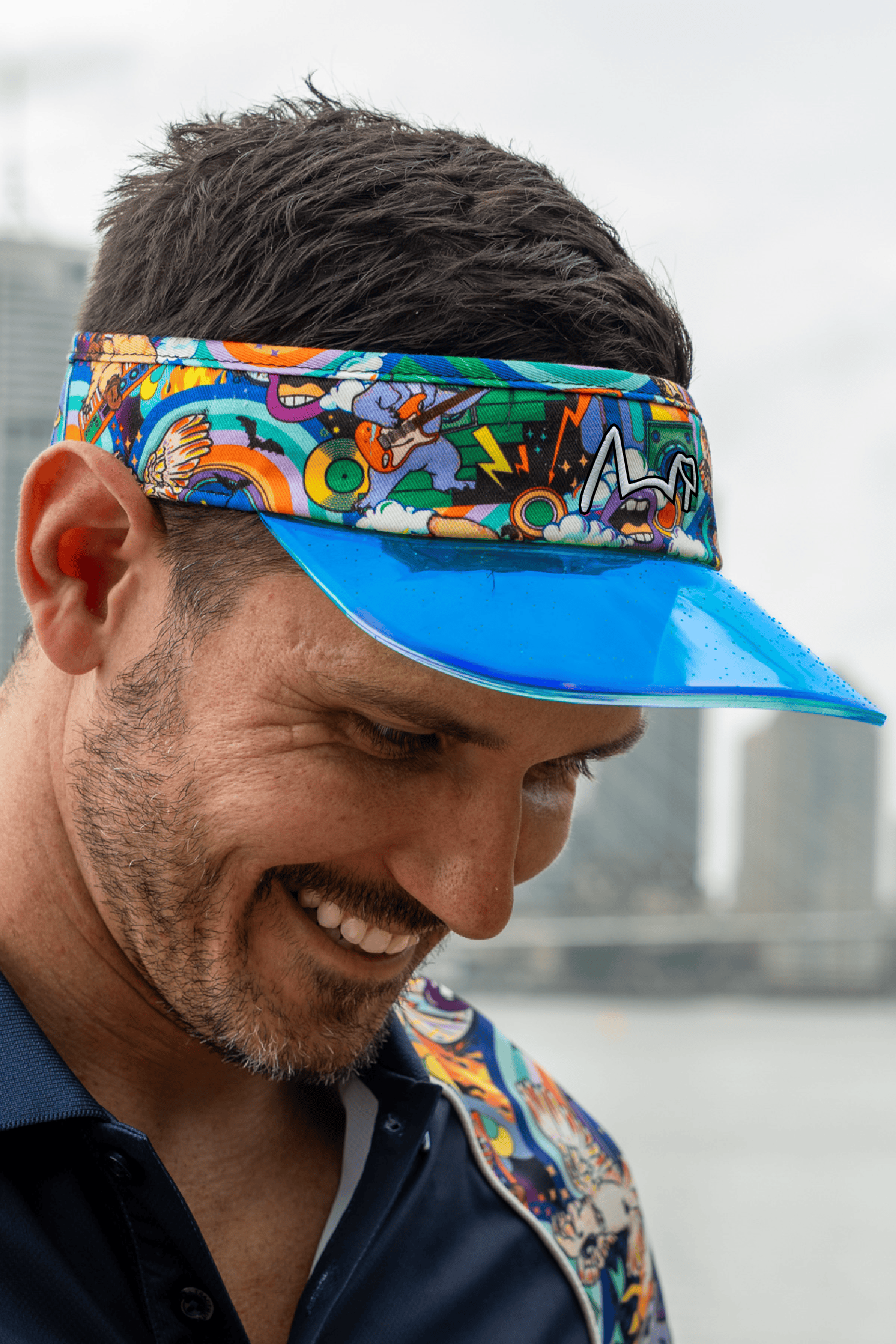 TradeMutt Headwear Thunderstruck Golf Visor Thunderstruck Golf Visor 22440
