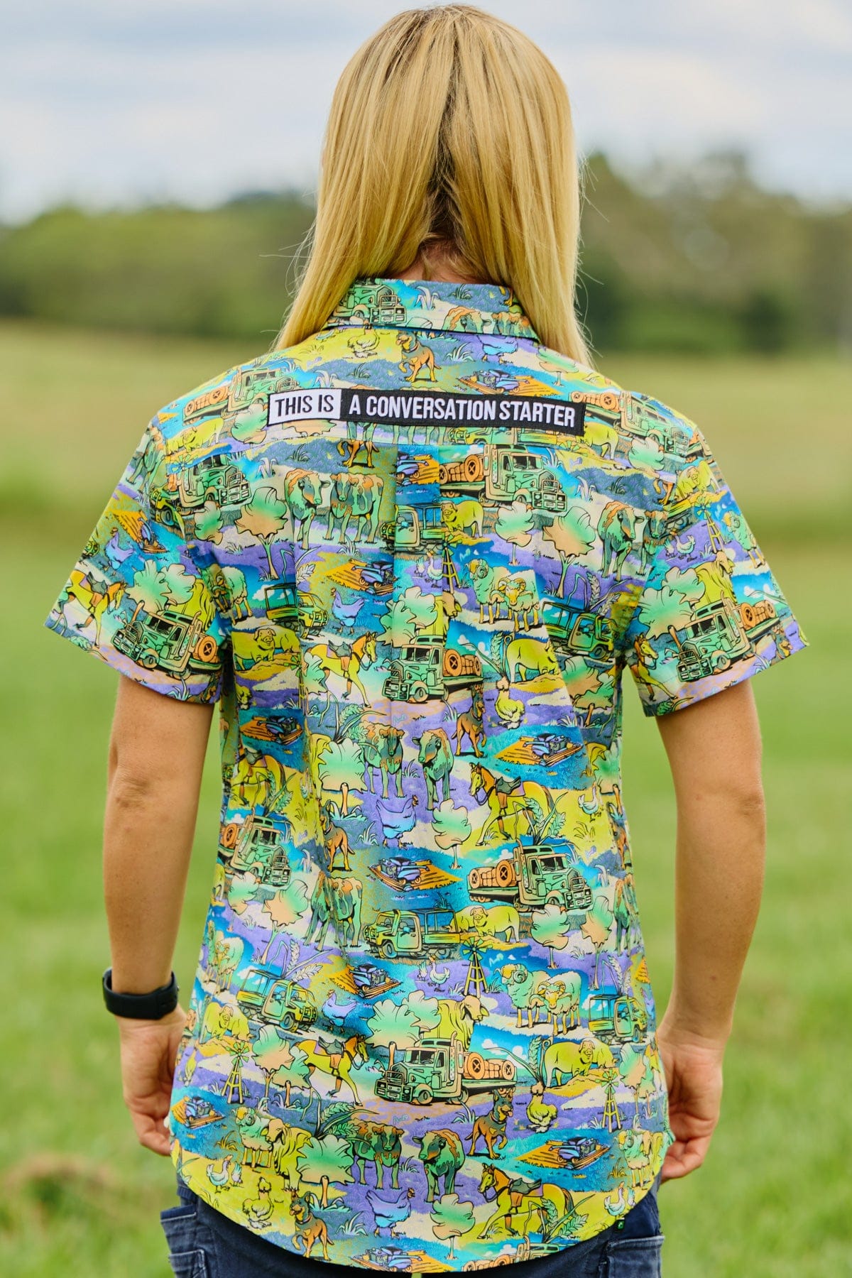 TradeMutt Workshirt Women's Cracka' Dawn Short Sleeve Work Shirt Women's Cracka' Dawn Short Sleeve Work Shirt
