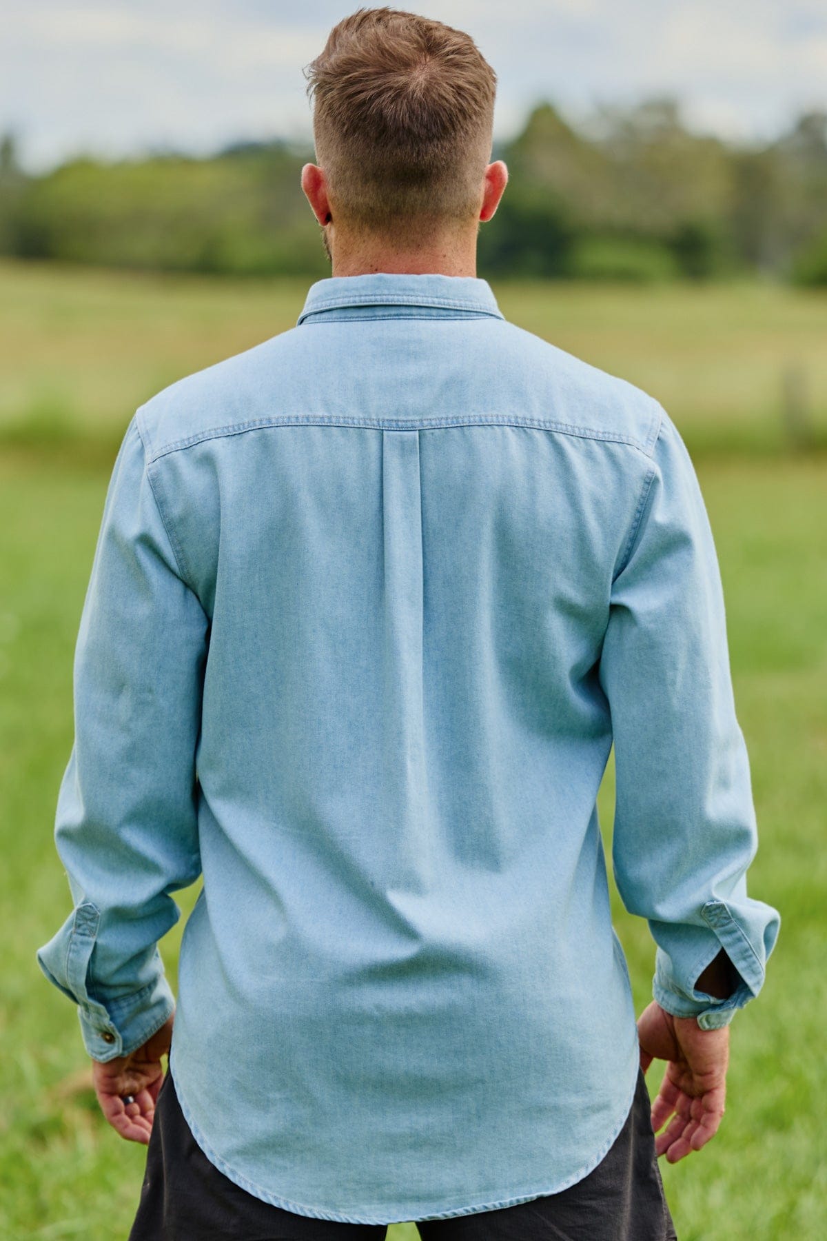 TradeMutt Workshirt Men's Cracka' Dawn Denim Work Shirt Men's Cracka' Dawn Denim Work Shirt