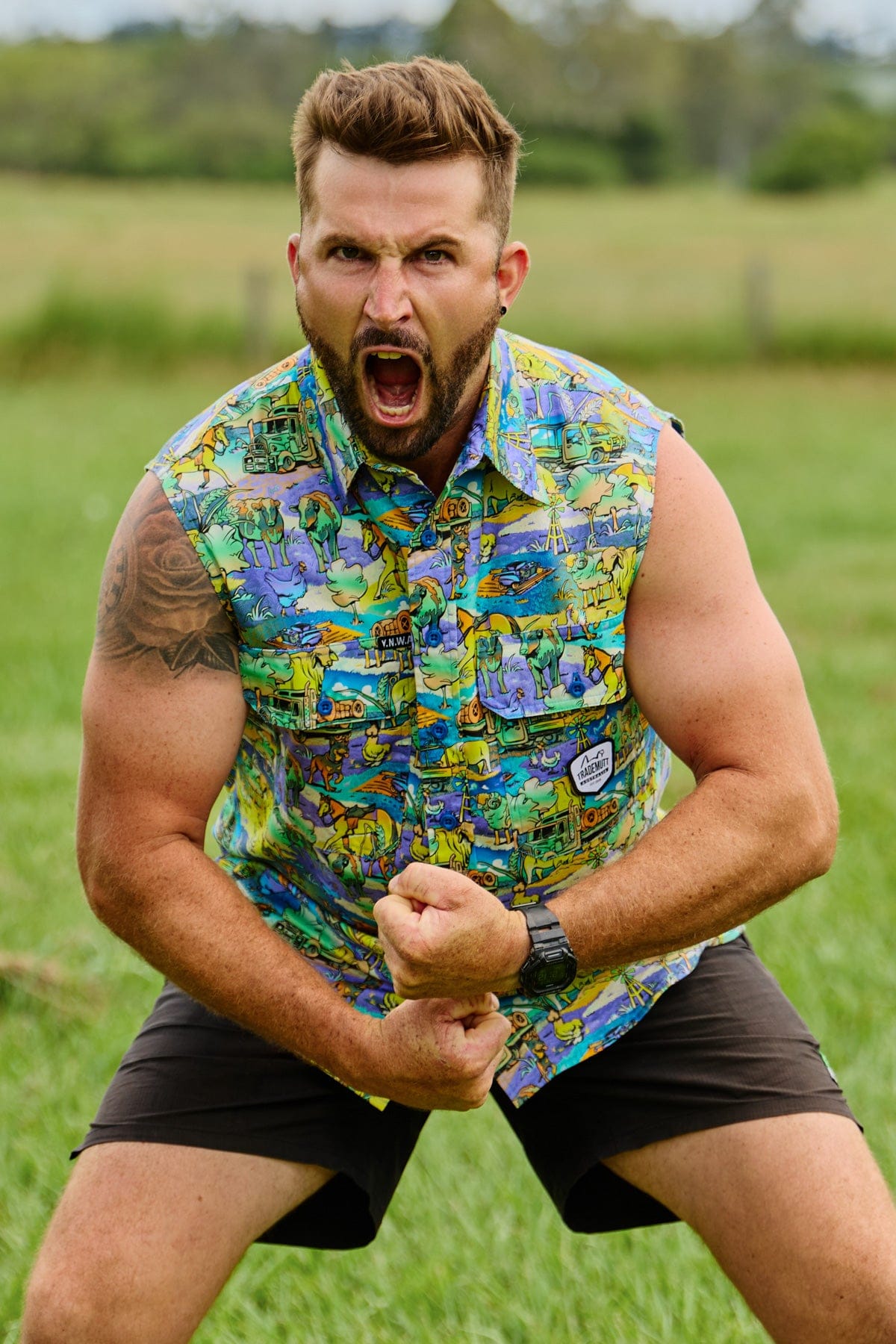 Cracka' Dawn Territory Sleeve Work Shirt