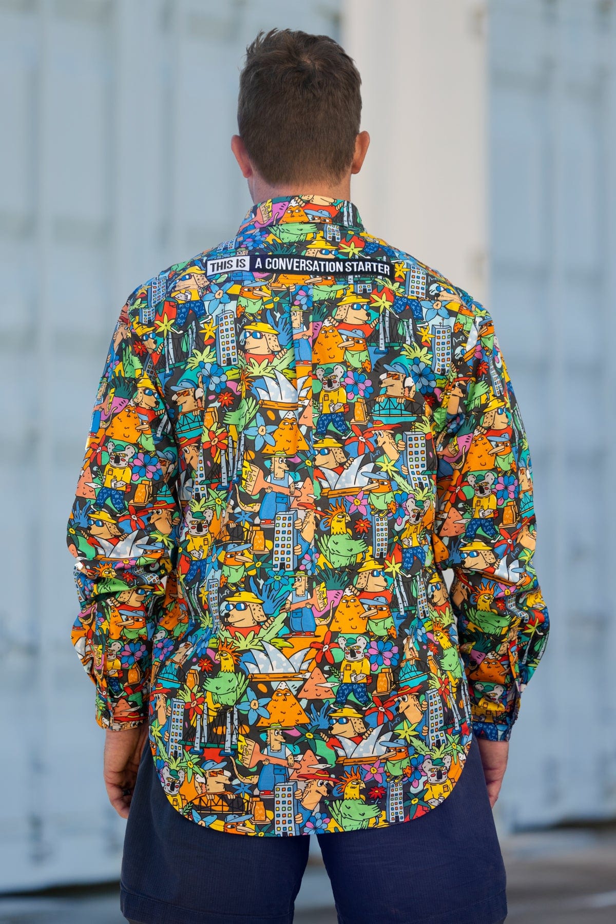 Men's The Big Smoke Half Button Work Shirt