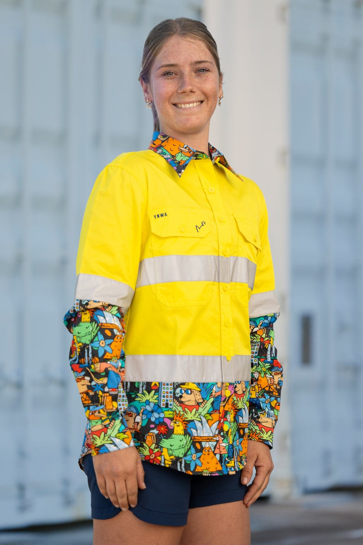 Women's The Big Smoke Yellow Day/Night Hi Vis Work Shirt