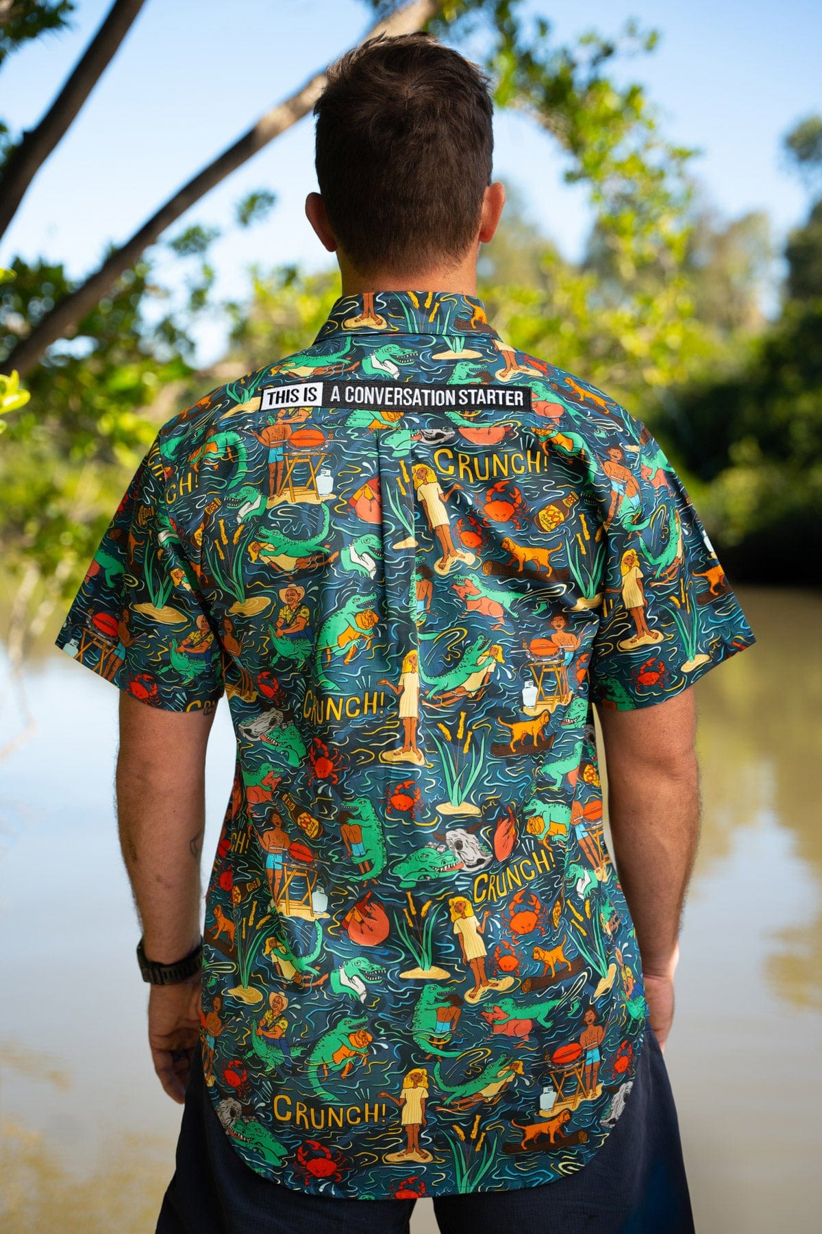 Men's Stop Croc & Roll Short Sleeve Work Shirt