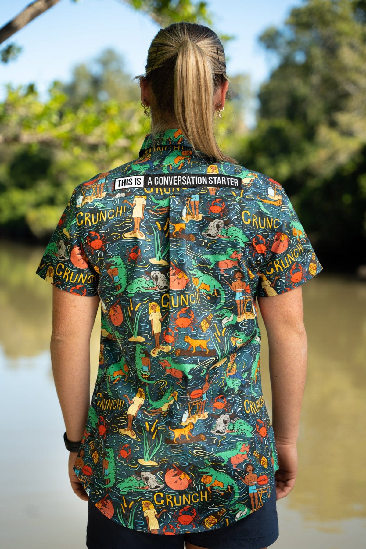 Women's Stop Croc & Roll Short Sleeve Work Shirt
