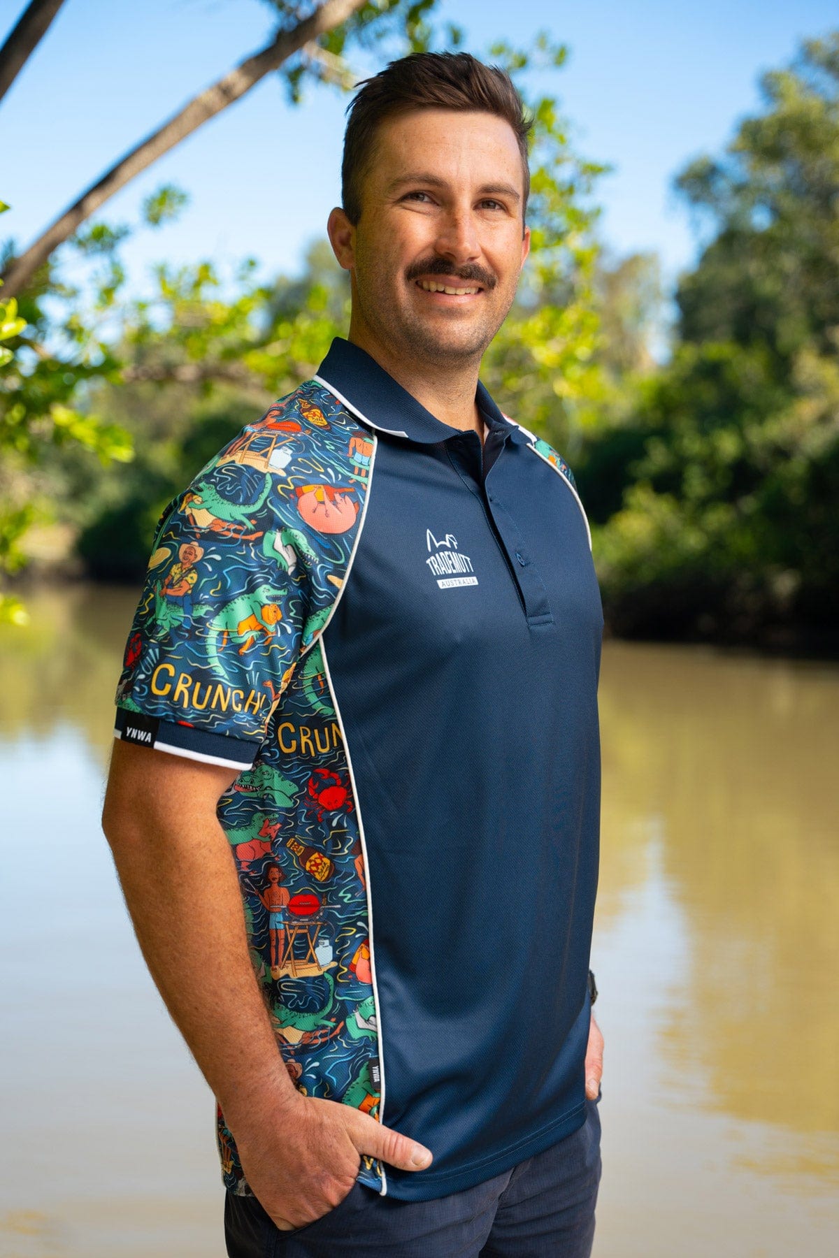 Unisex Stop Croc & Roll Short Sleeve Polo