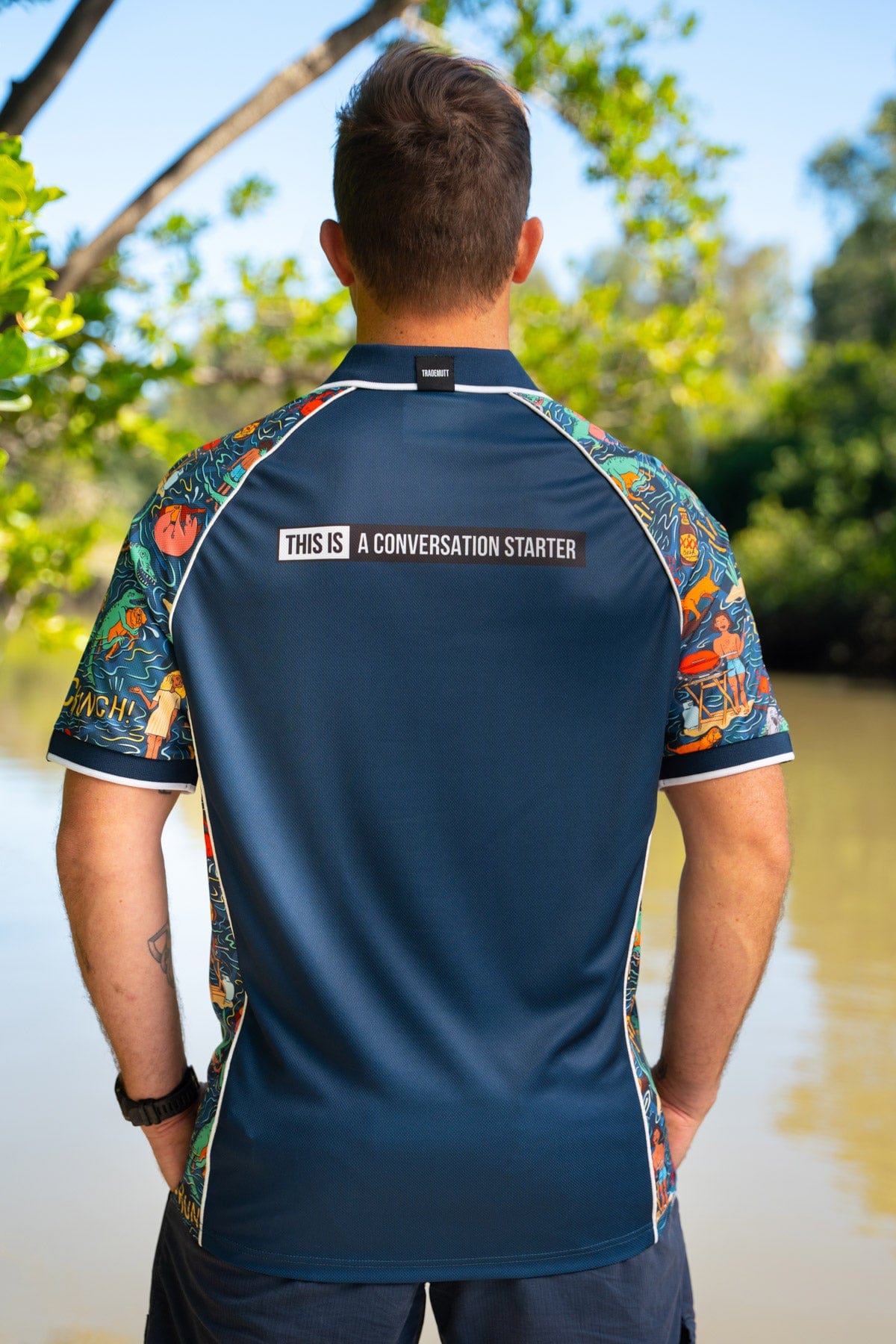 Unisex Stop Croc & Roll Short Sleeve Polo