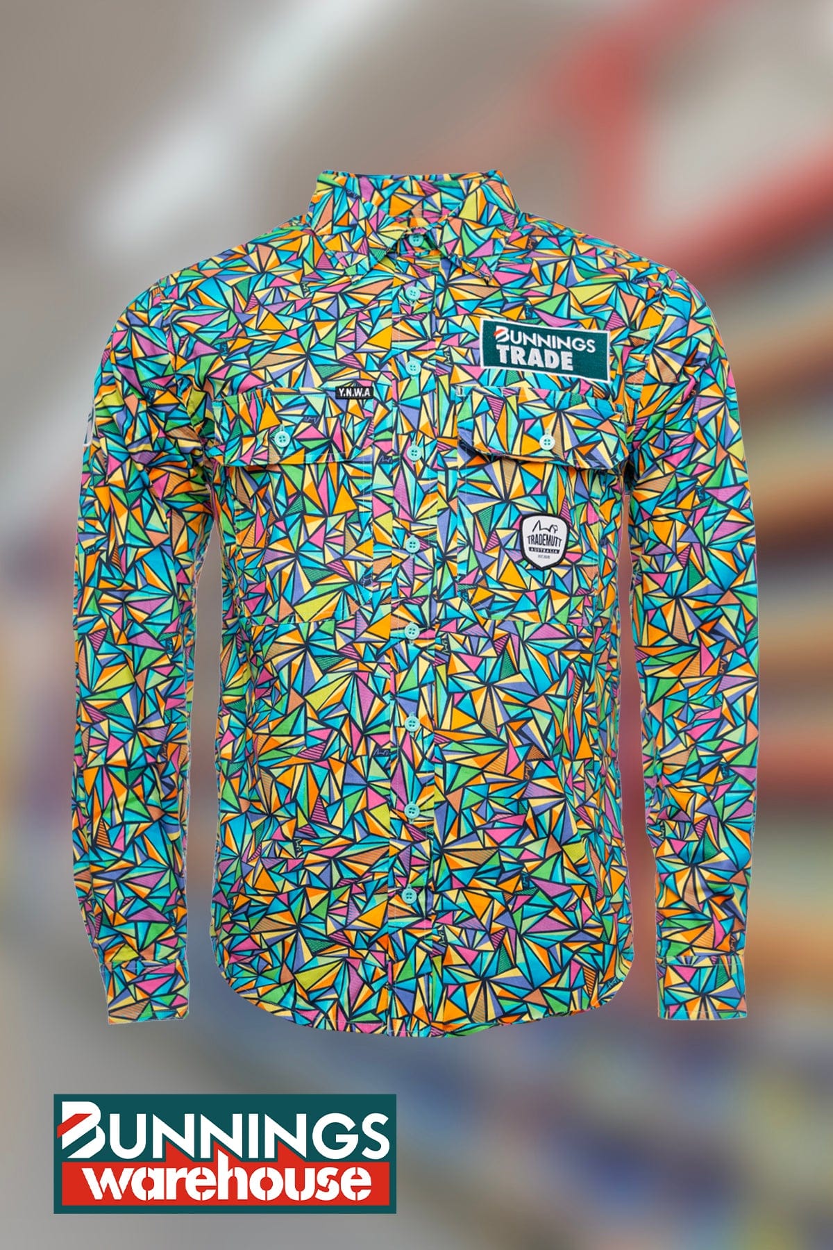 TradeMutt Custom Bunnings Trade Custom Cotton Work Shirt Bunnings Trade Custom Cotton Work Shirt 21633