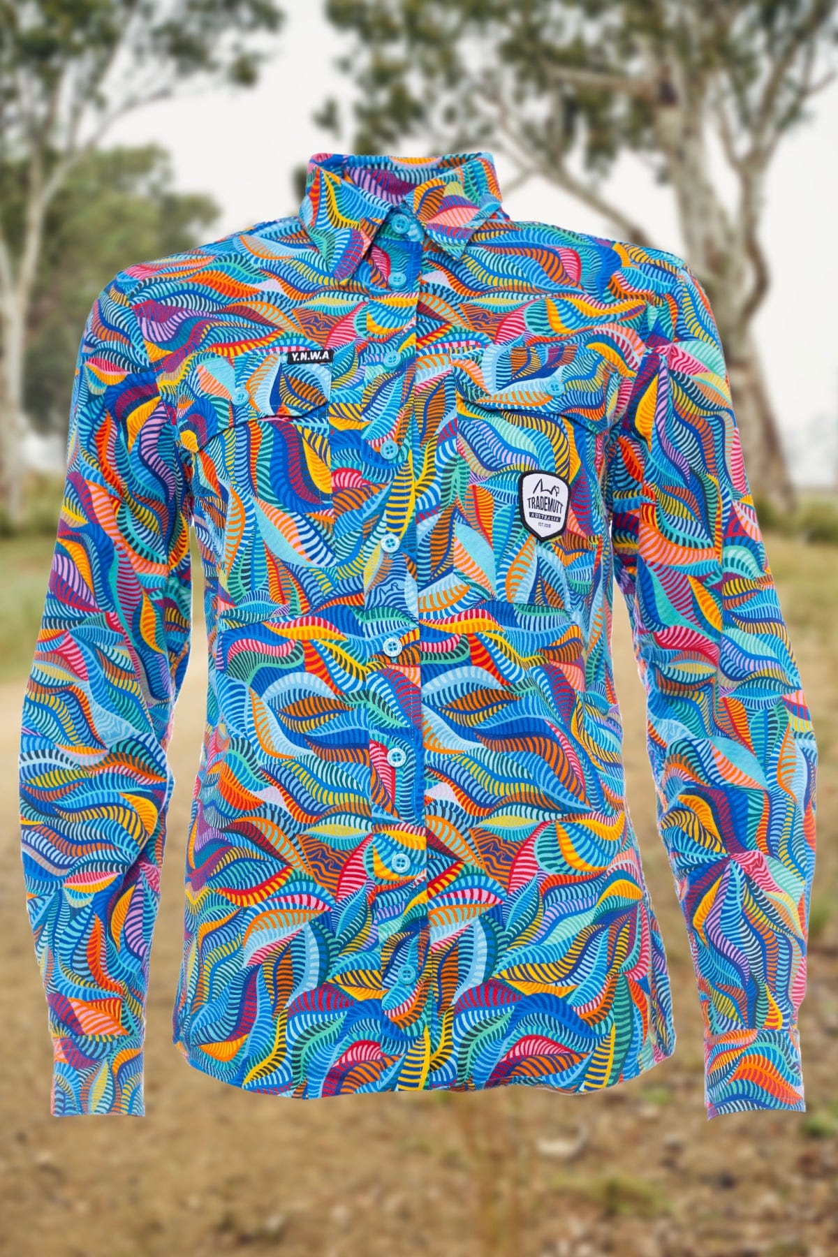 TradeMutt Workshirt Women's Snazzy Full Button Long Sleeve Work Shirt Women's Snazzy Full Button Workshirt | TradeMutt Workshirts