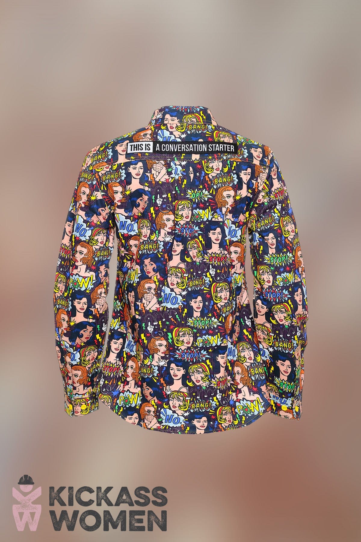 Custom Kickass Women Women's Cotton Work Shirt