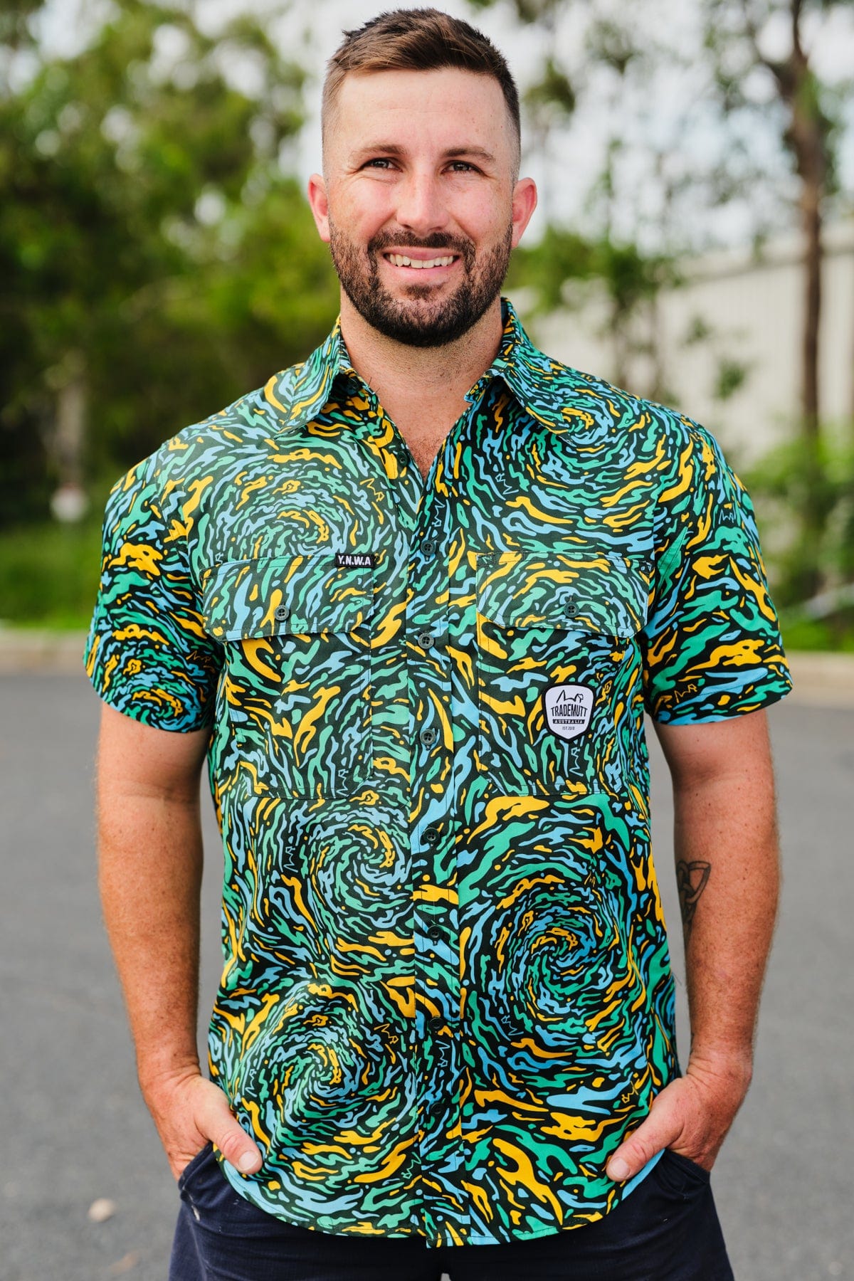 TradeMutt Workshirt Men's Spun Out Short Sleeve Workshirt Men's Spun Out Short Sleeve Workshirt | TradeMutt Workshirts