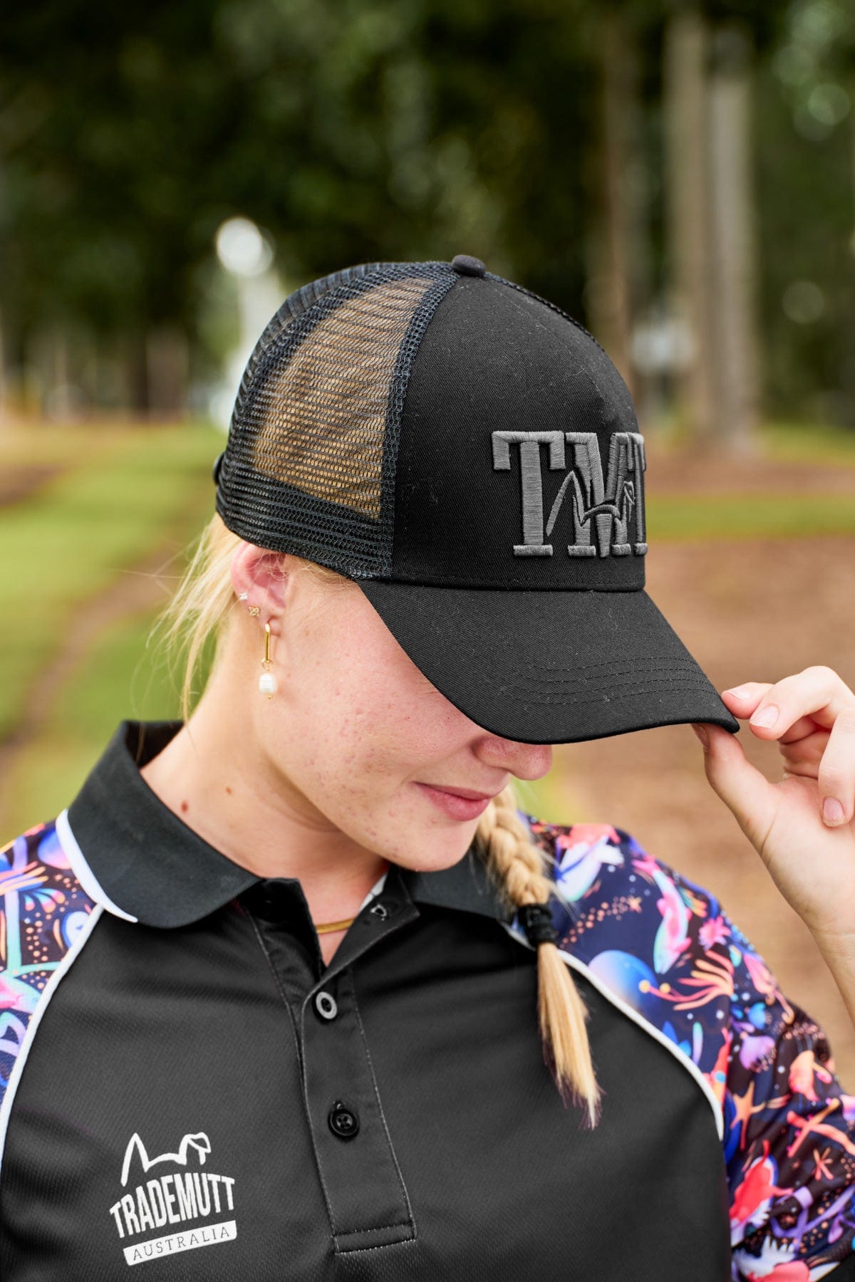 Black Trucker Cap