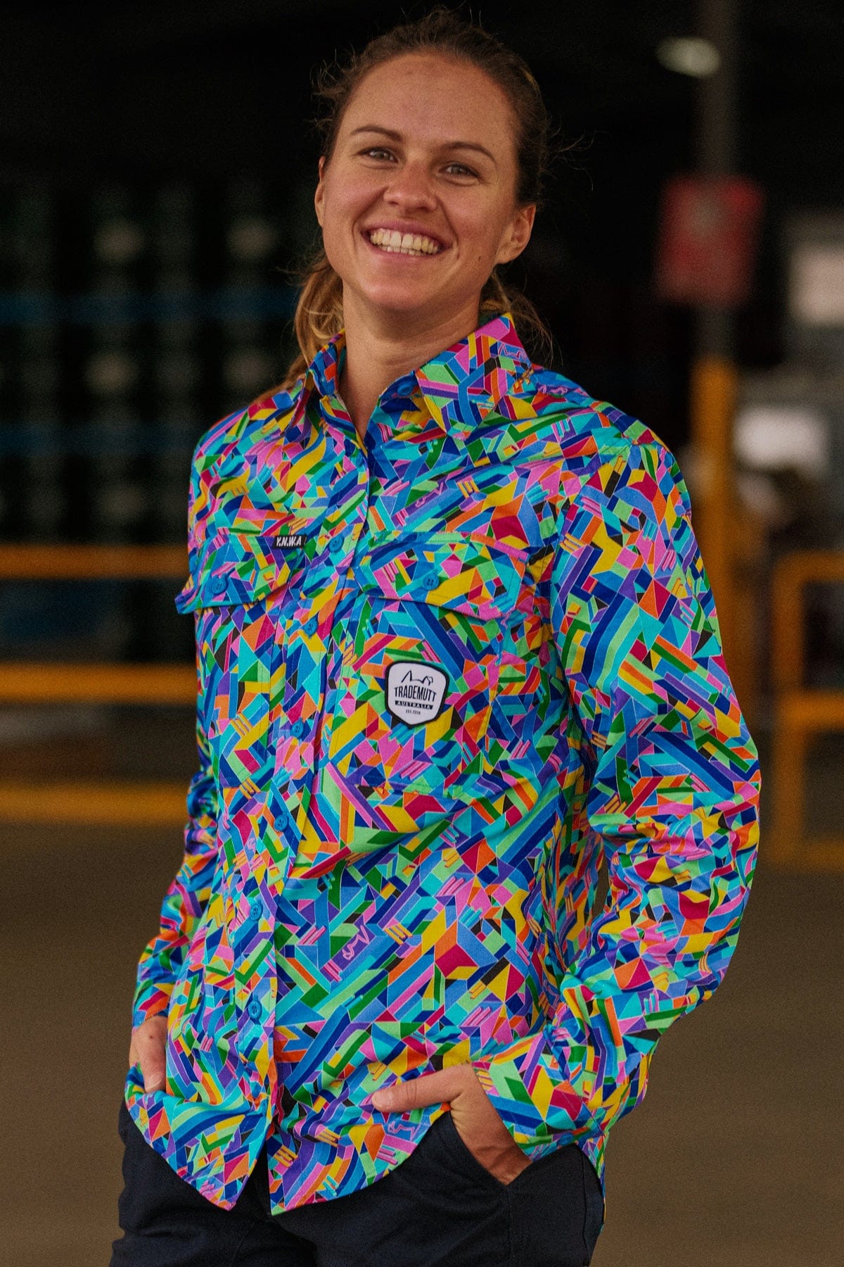 Women's Razzle Dazzle Full Button Workshirt
