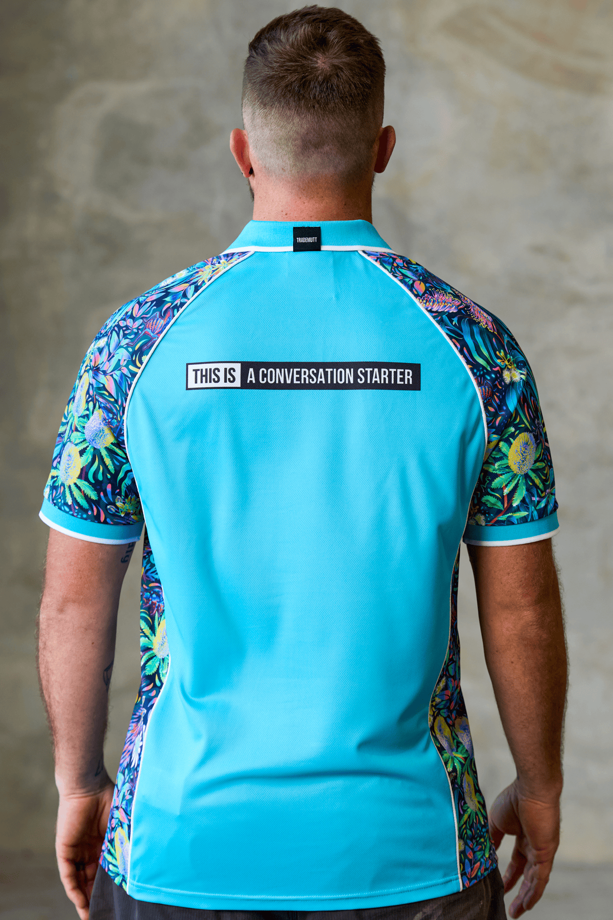 TradeMutt RPET Polo Men's True Blue Mountains Blue Short Sleeve Polo Men's True Blue Mountains Blue Polo | TradeMutt