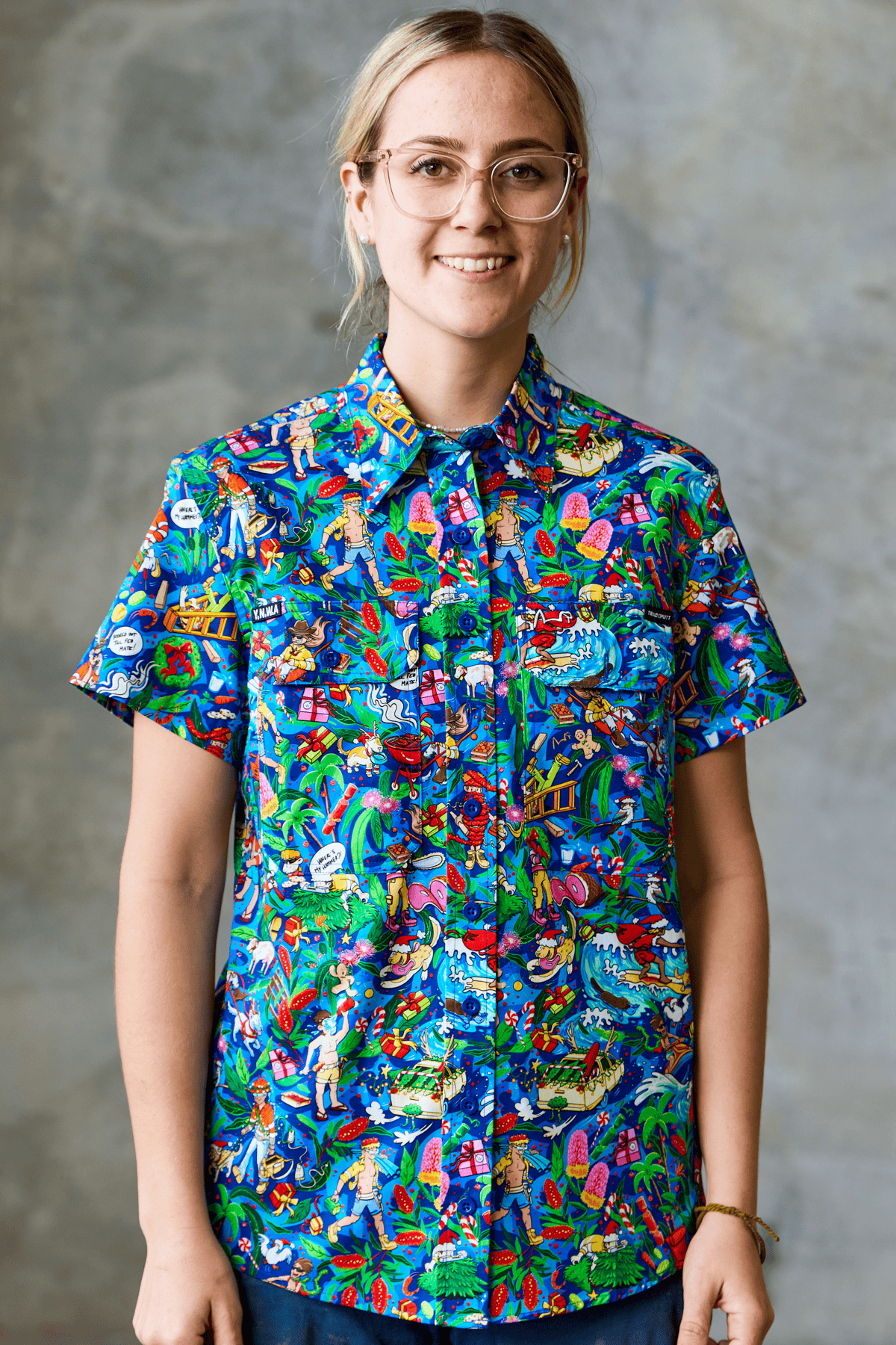 TradeMutt Workshirt Women's Lightweight Wrap It Up Short Sleeve Workshirt Women's Lightweight Wrap It Up Short Sleeve Workshirt