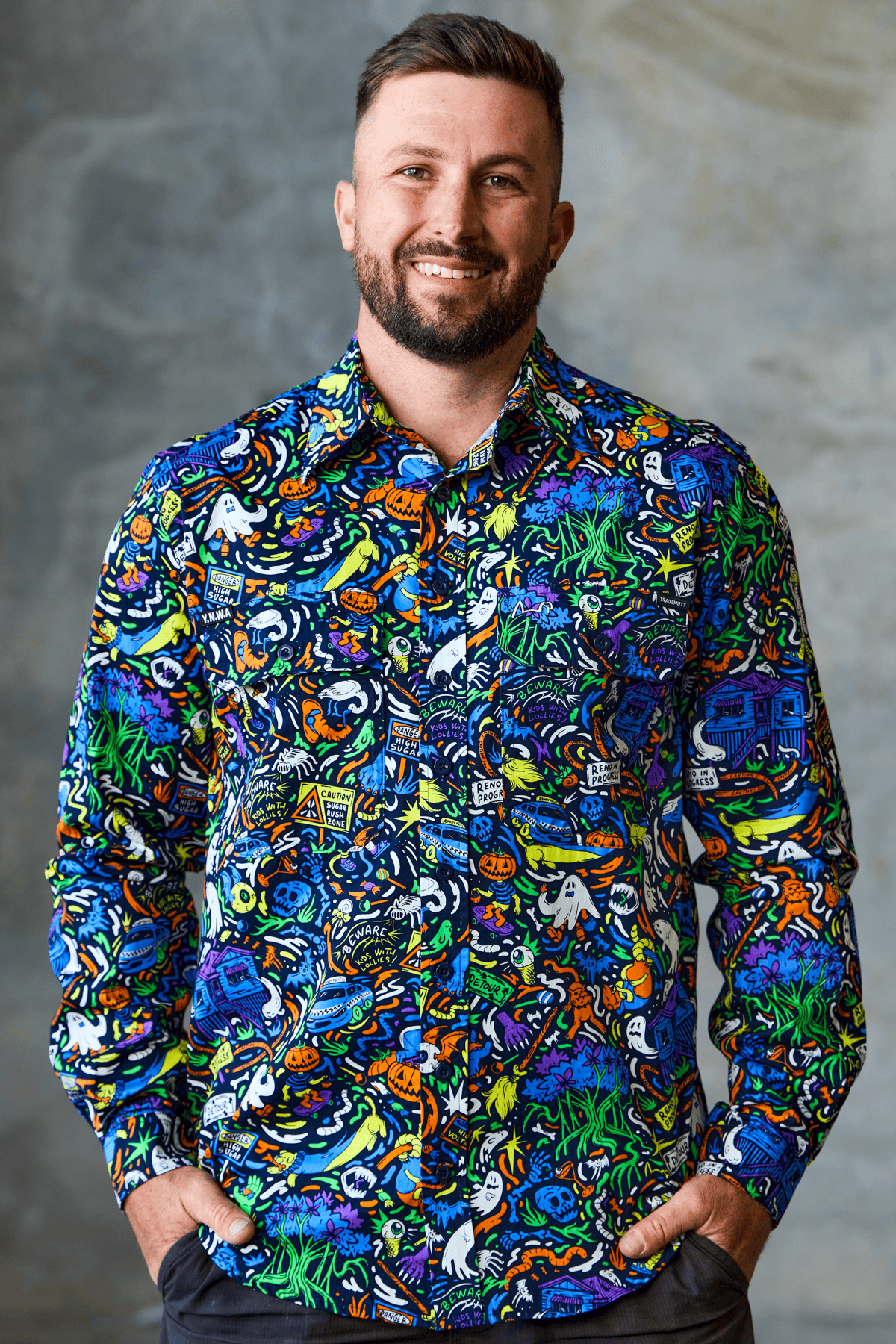 TradeMutt Workshirt Men's Lightweight GlowJob Half Button Work Shirt Men's Glow Job Half Button Work Shirt | TradeMutt
