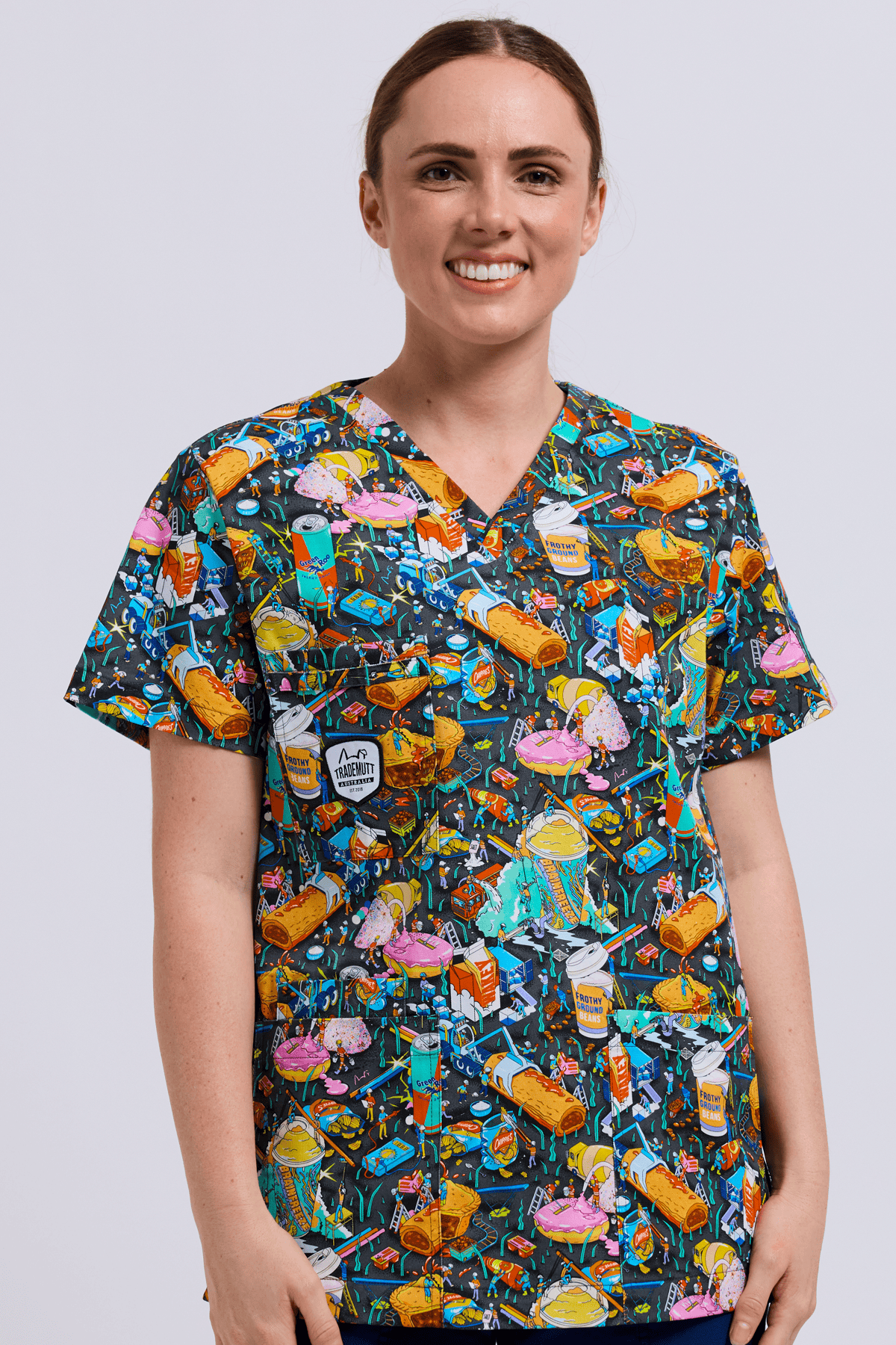 TradeMutt Scrubs Servo Nation Army Unisex Scrub Top Servo Nation Army Unisex Scrub Top