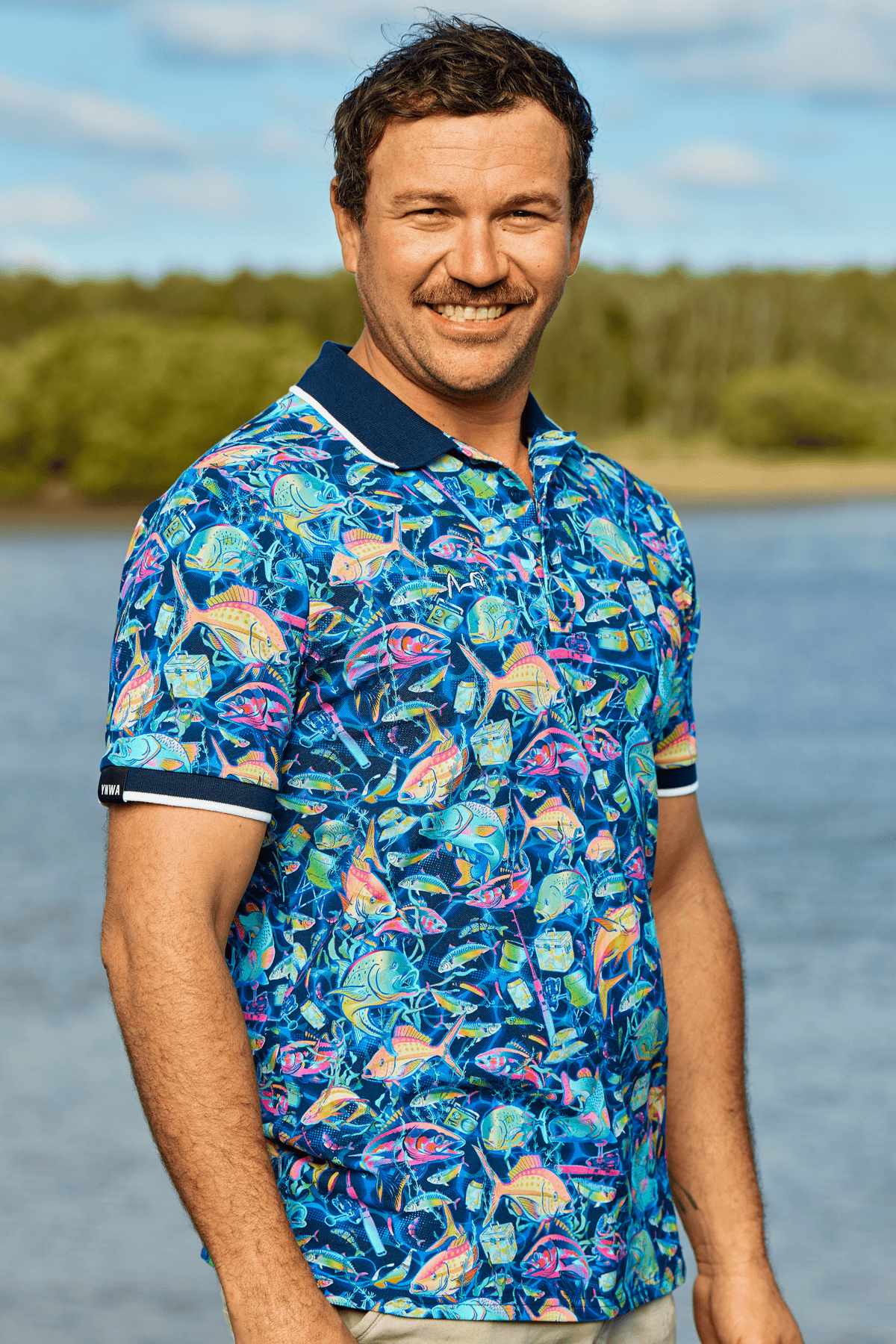 TradeMutt Workshirt Unisex Off The Hook Cotton Short Sleeve Polo Unisex Off The Hook Cotton Polo | TradeMutt