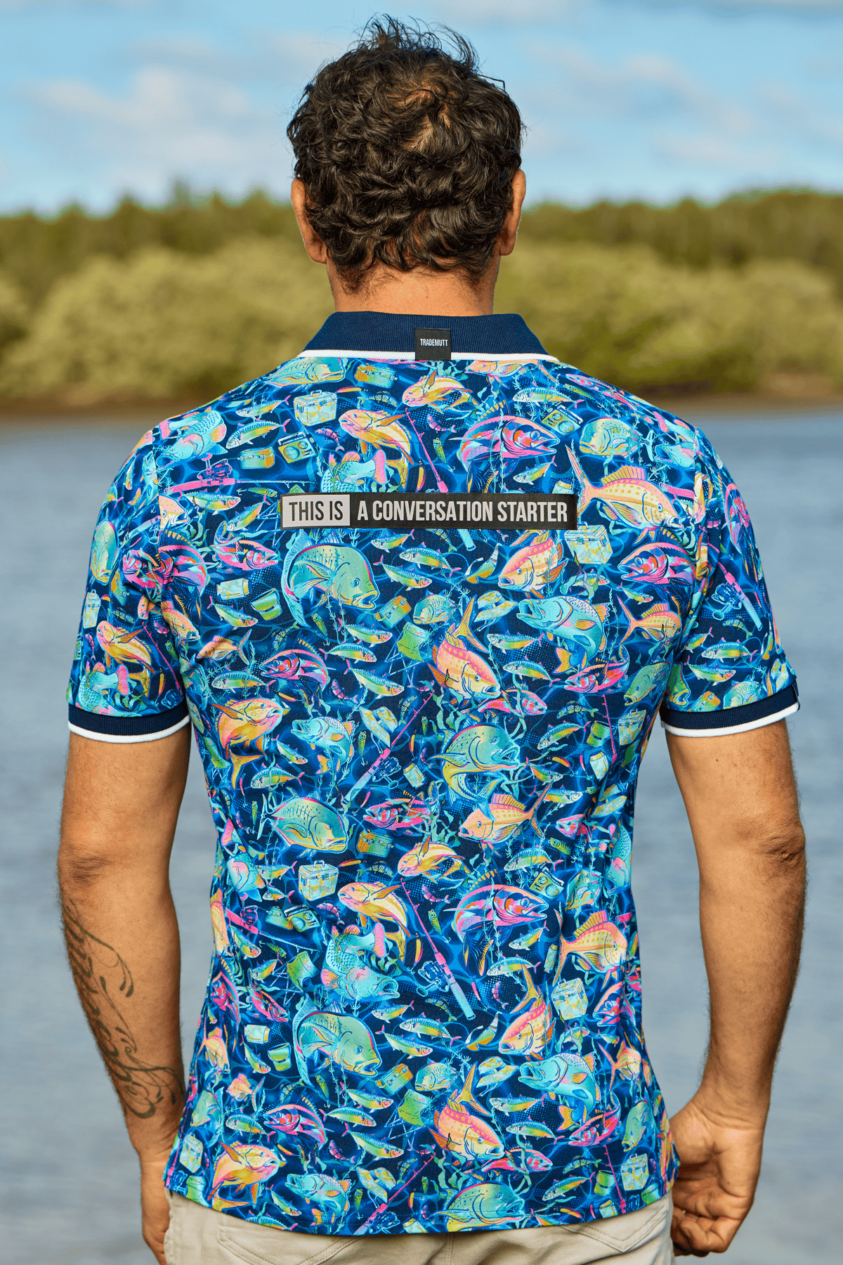 TradeMutt Workshirt Unisex Off The Hook Cotton Short Sleeve Polo Unisex Off The Hook Cotton Polo | TradeMutt
