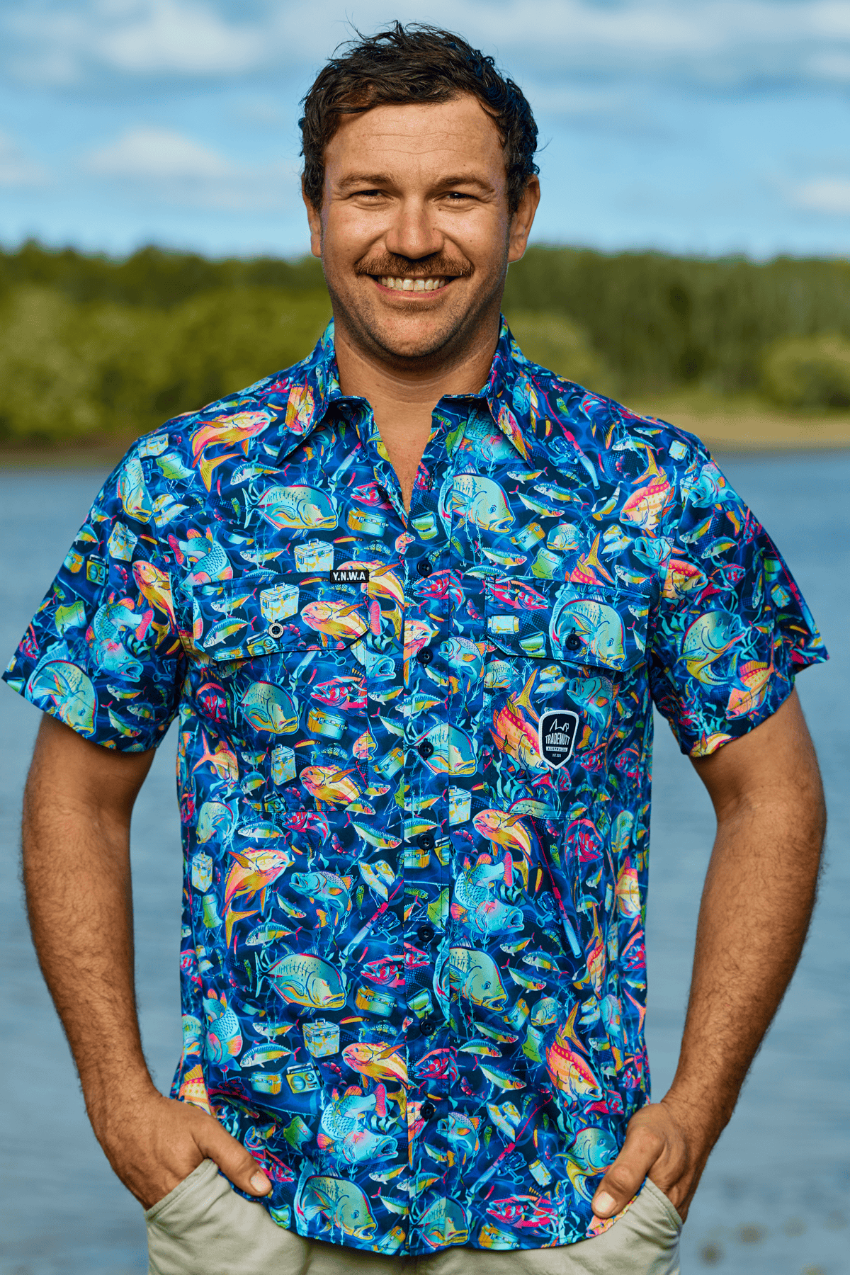 TradeMutt Workshirt Men's Off The Hook Short Sleeve Work Shirt Men's Off The Hook Short Sleeve Work Shirt | TradeMutt