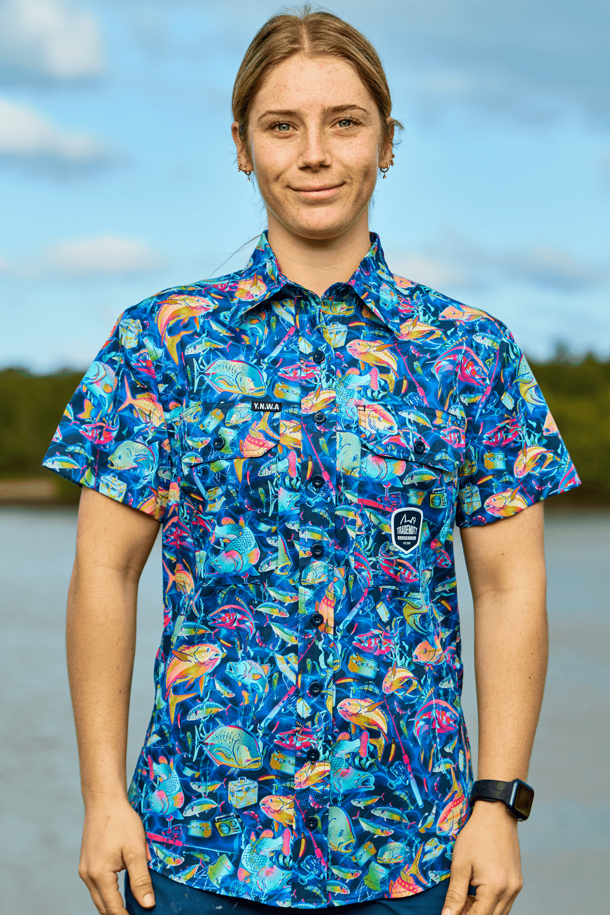 TradeMutt Workshirt Women's Off The Hook Short Sleeve Work Shirt Women's Off The Hook Short Sleeve Shirt | TradeMutt