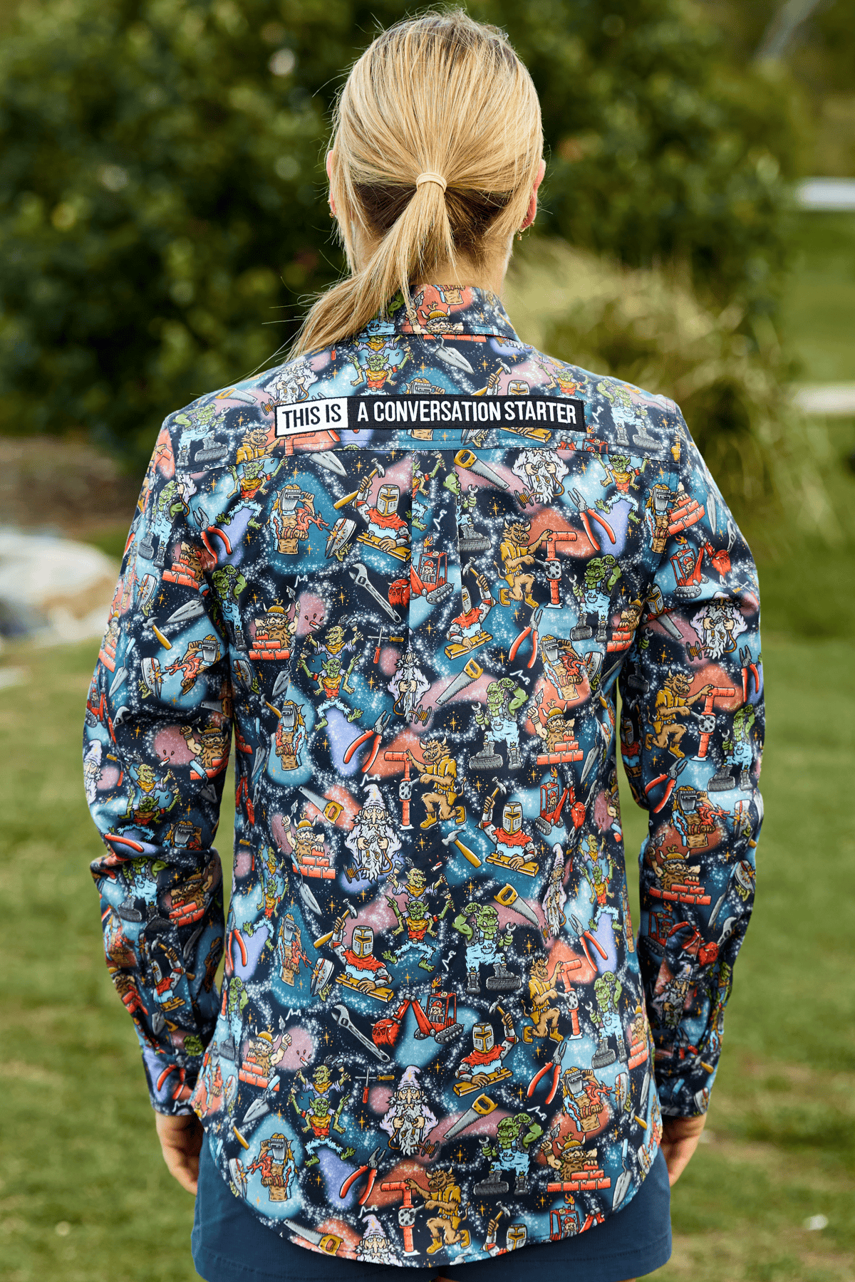 TradeMutt Workshirt Women's Site Gremlins Full Button Work Shirt Women's Site Gremlins Full Button Work Shirt | TradeMutt