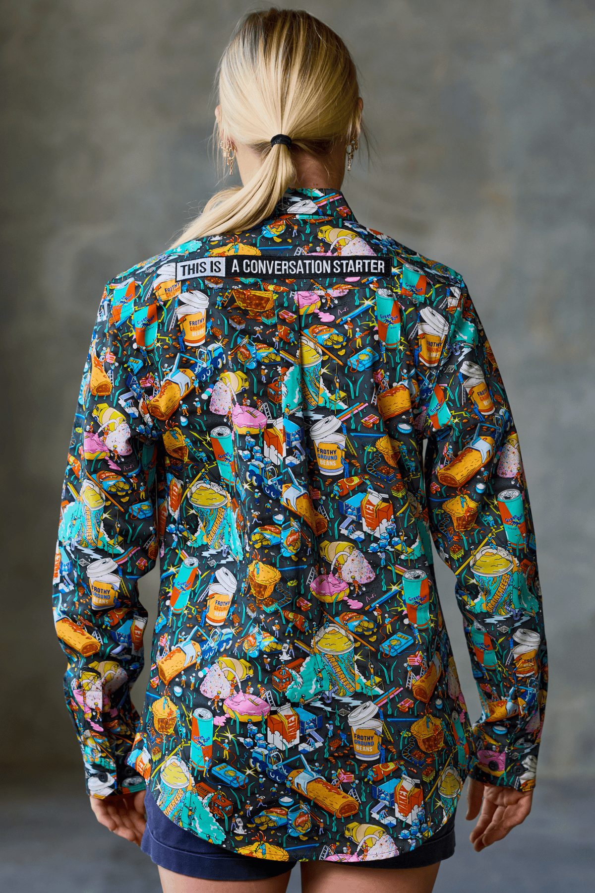 TradeMutt Workshirt Women's Servo Nation Army Full Button Work Shirt Women's Servo Nation Army Full Button Work Shirt