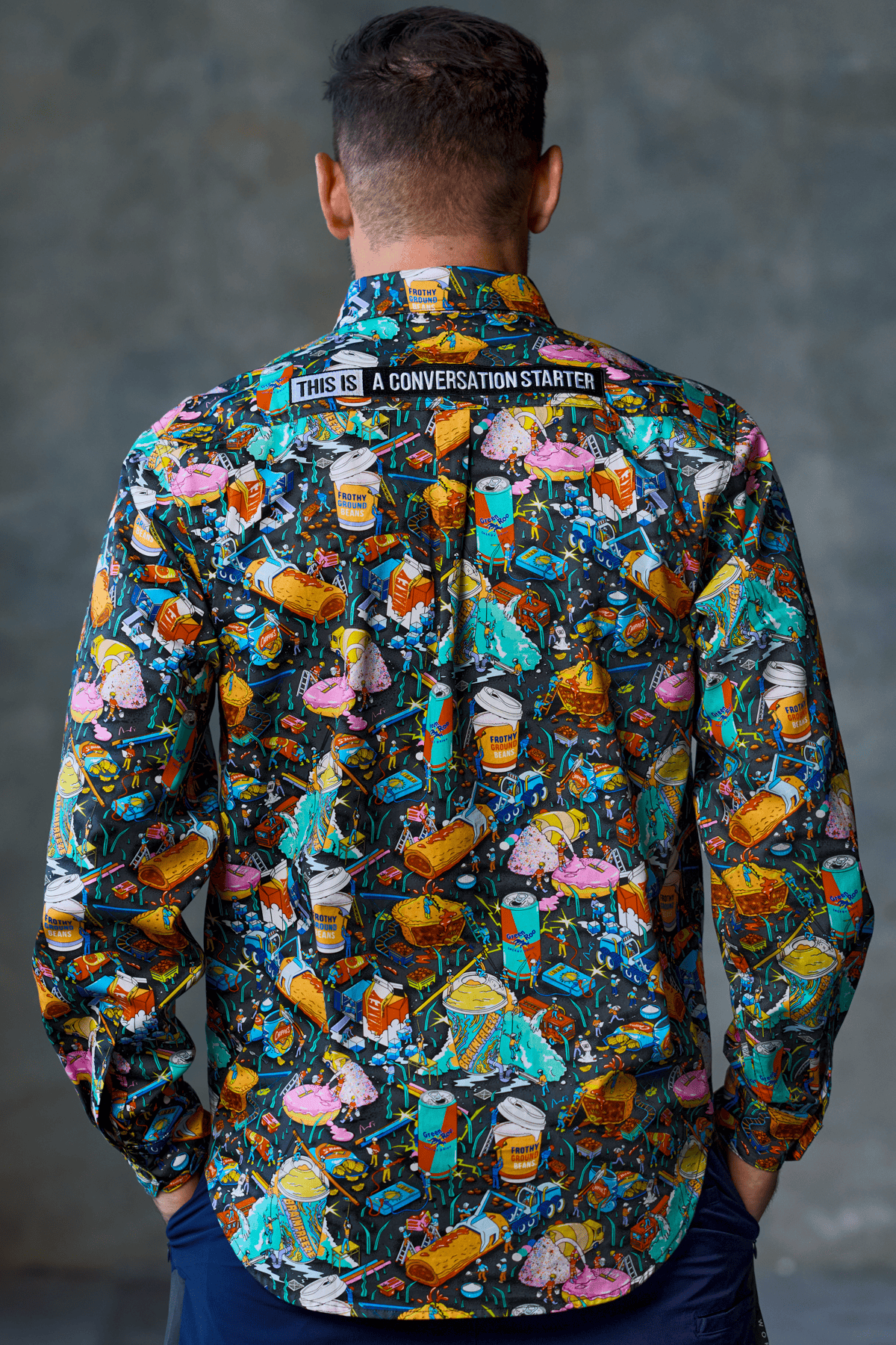 TradeMutt Workshirt Men's Servo Nation Army Half Button Work Shirt Men's Servo Nation Army Half Button Work Shirt