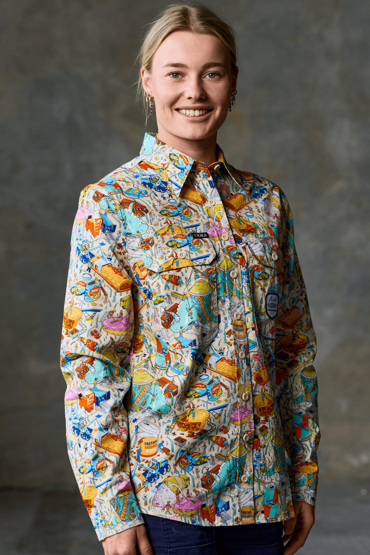 TradeMutt Workshirt Women's Servo Nation Army Full Button Work Shirt - Light Edition Women's Servo Nation Army Full Button Work Shirt - Light Edition