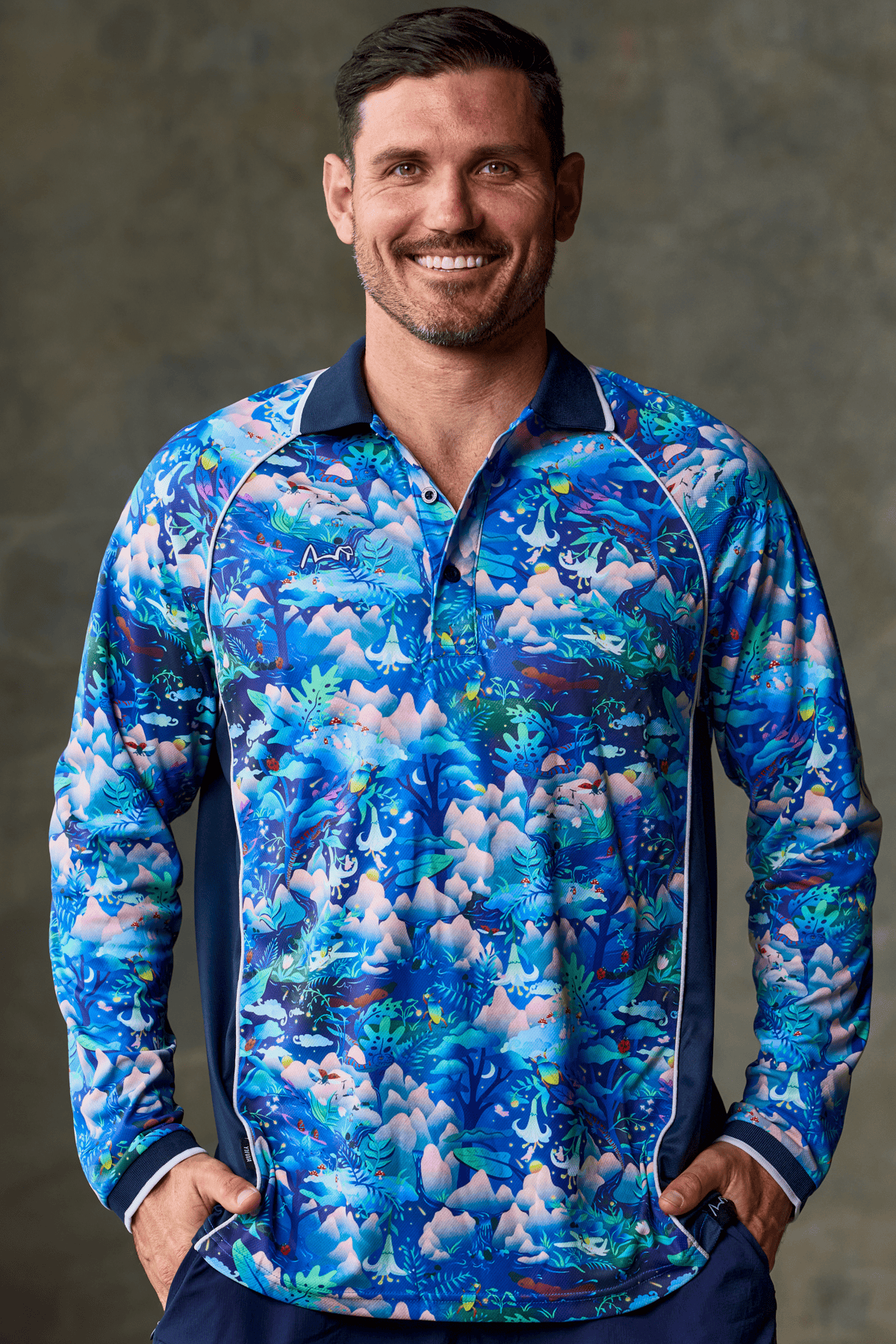 TradeMutt Polo Unisex Walkin on a Dream Long Sleeve Polo Unisex Walkin on a Dream Long Sleeve Polo