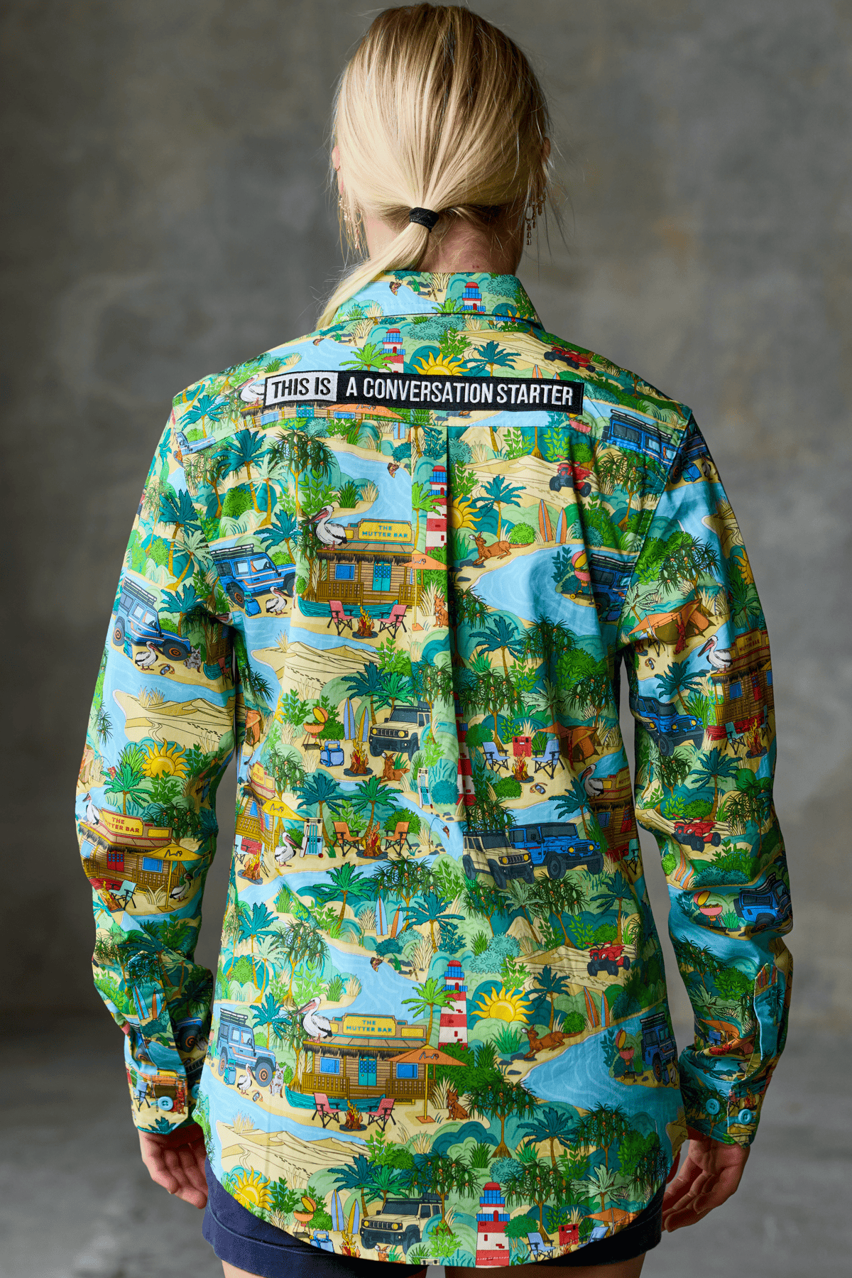 TradeMutt Workshirt Women's That's Livin Barry Full Button Work Shirt Women's That's Livin Barry Full Button Work Shirt