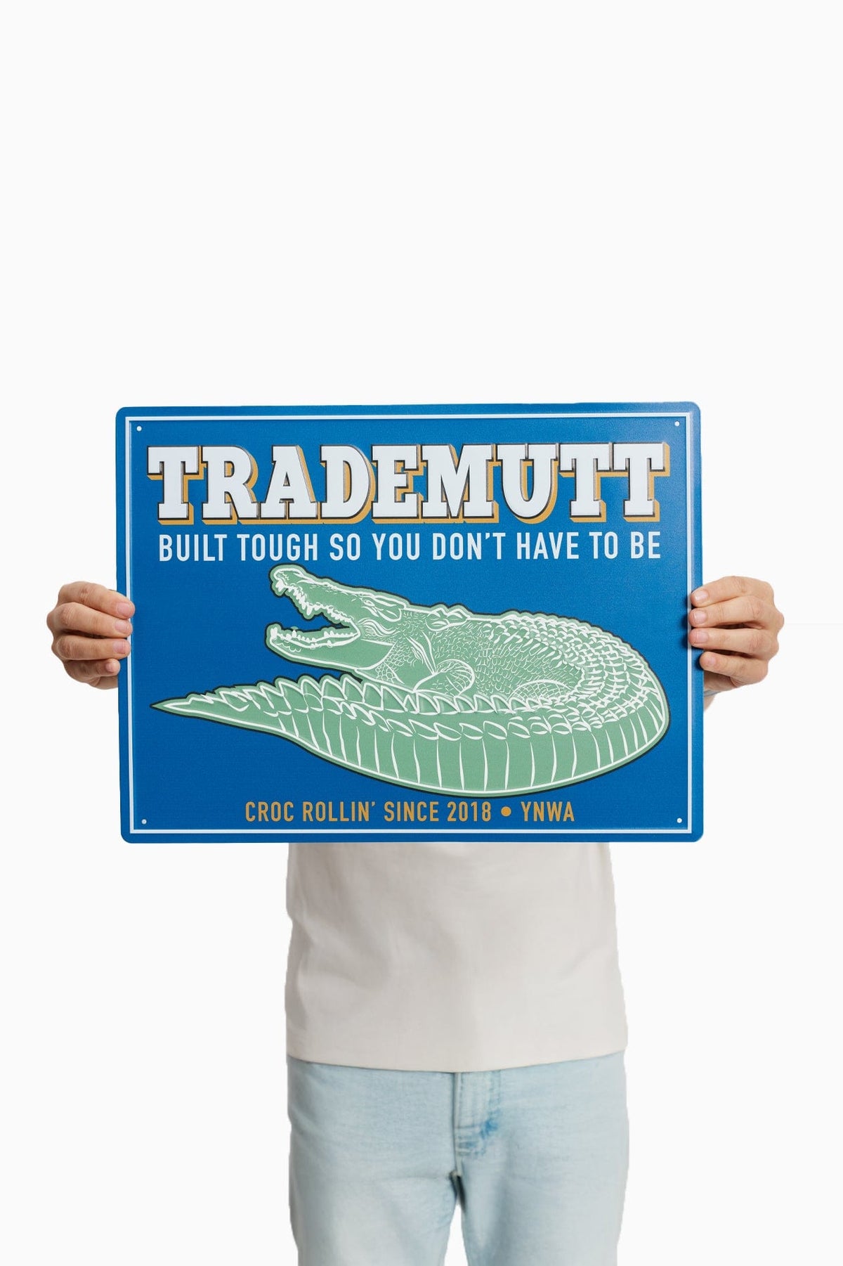 Stop Croc & Roll Pool Room Sign