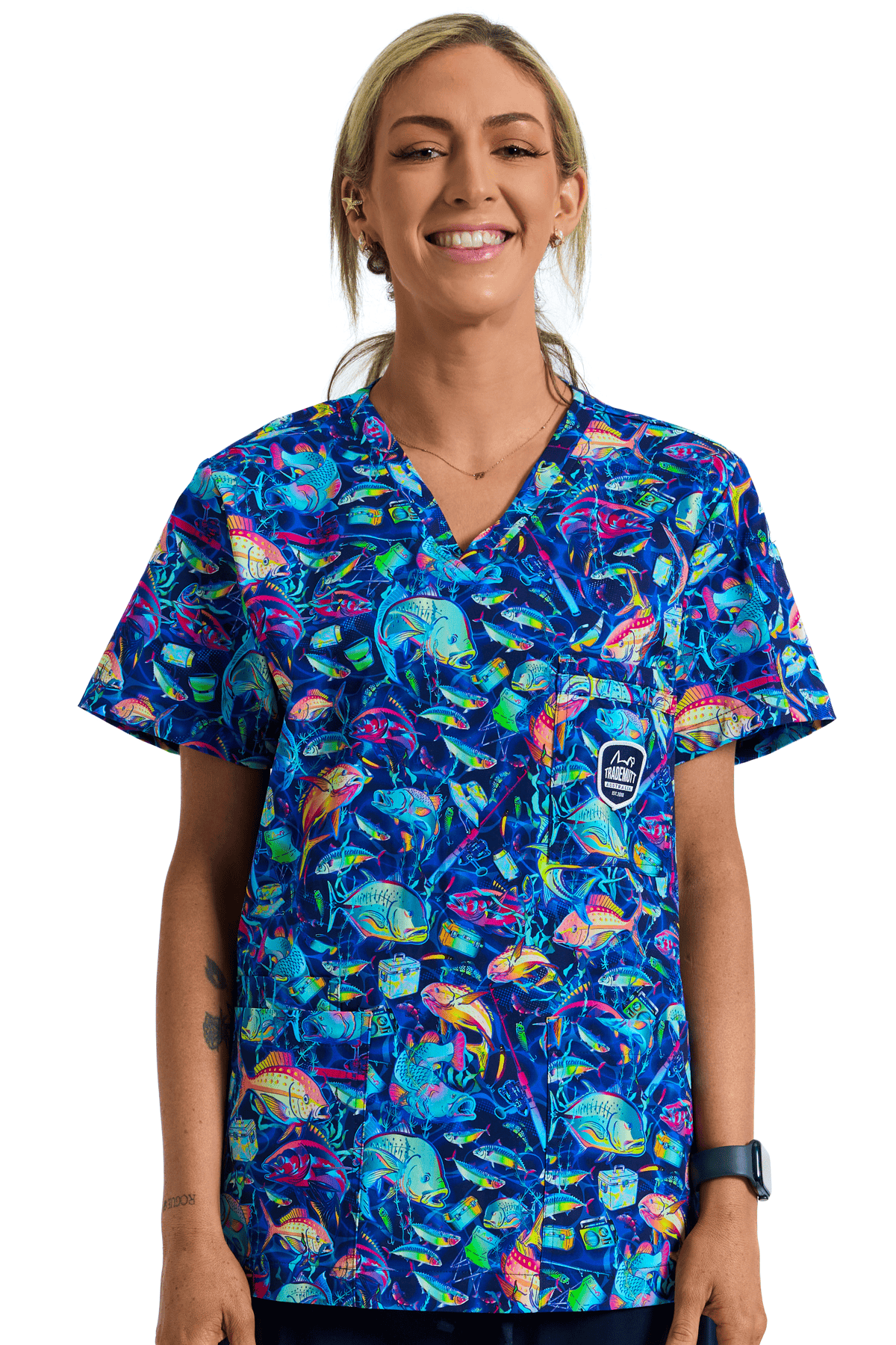 TradeMutt Scrubs Off The Hook Scrub Top Off The Hook Scrub Top | TradeMutt