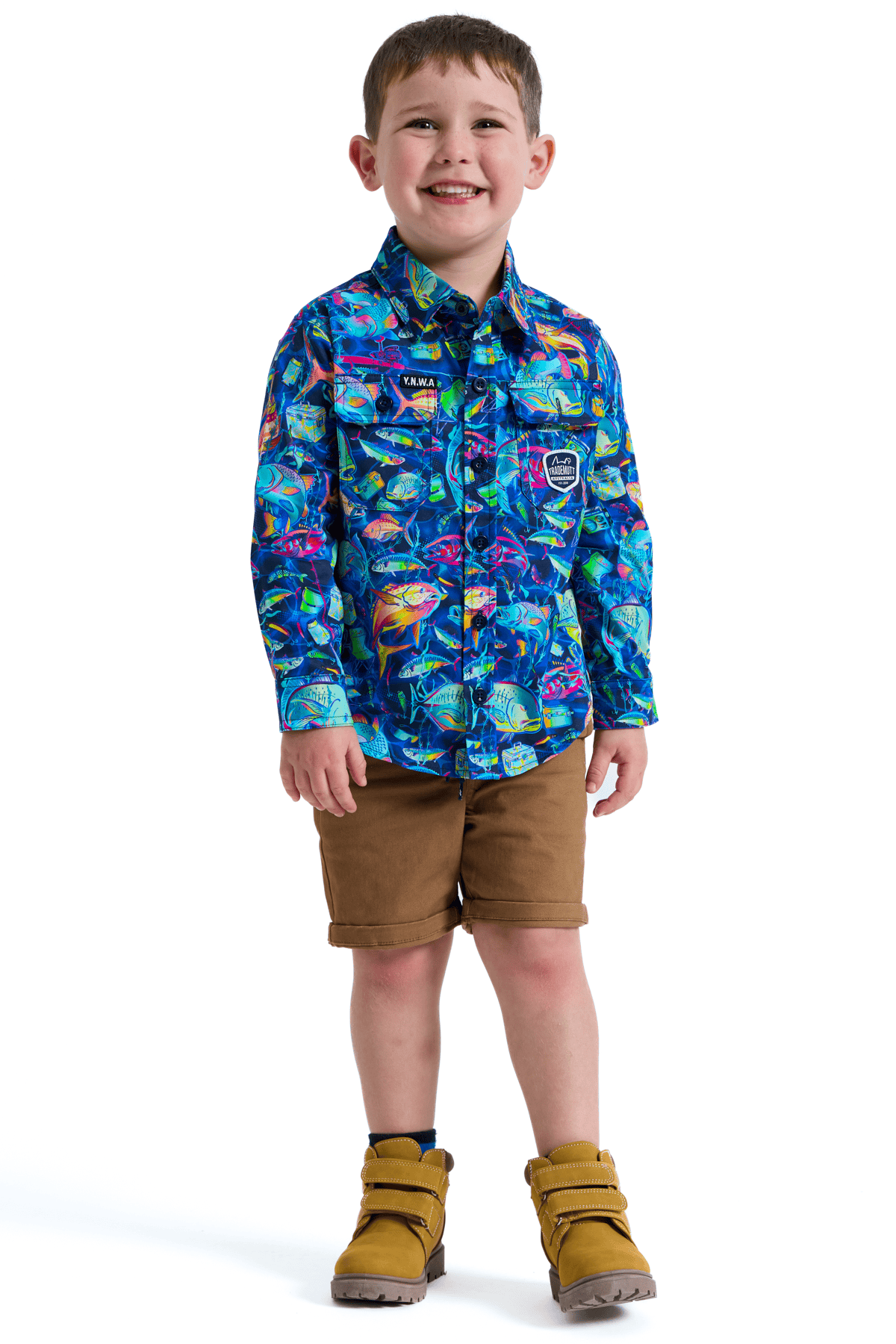 TradeMutt Kids Kids Off The Hook Work Shirt Kids Off The Hook Work Shirt | TradeMutt