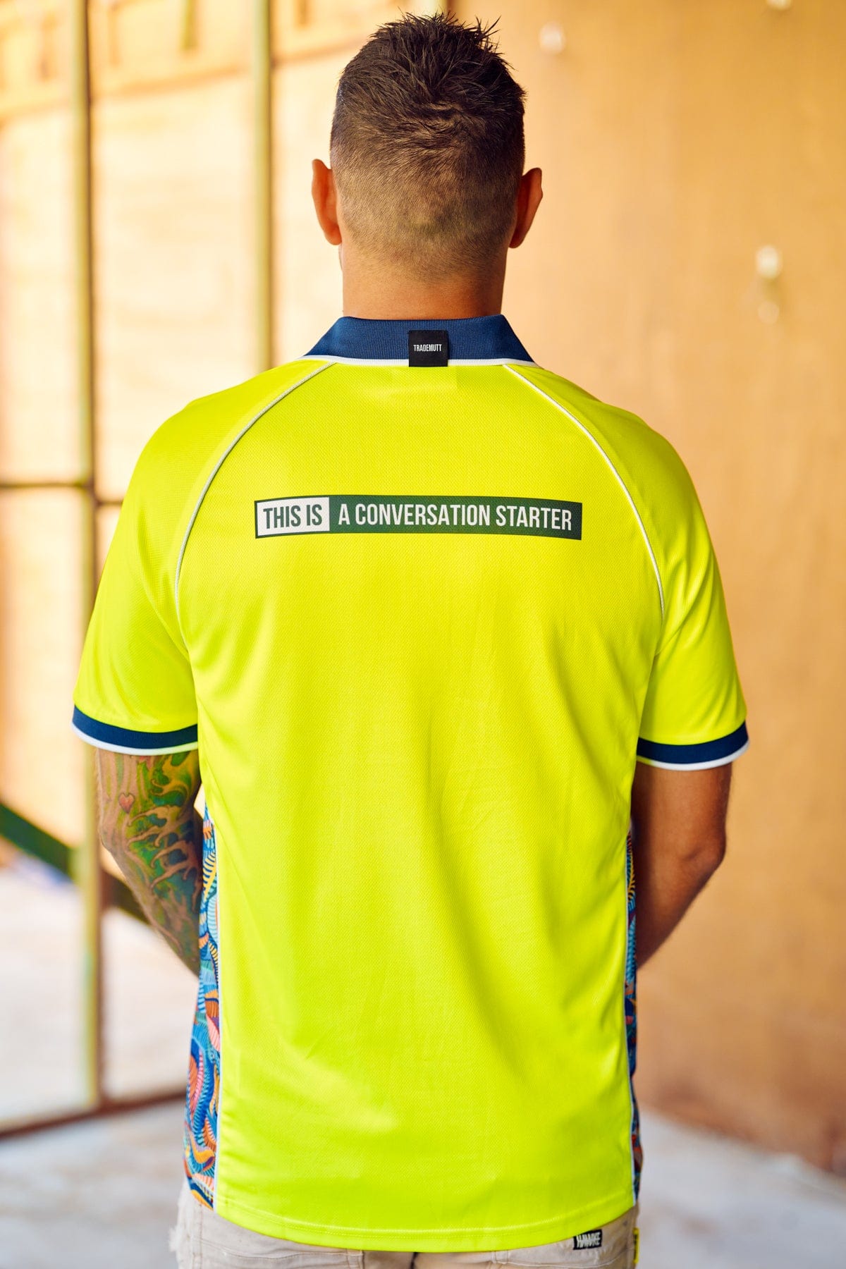TradeMutt Polo Unisex Yellow Snazzy Polo Unisex RPET Snazzy Yellow Polo | TradeMutt Workshirts