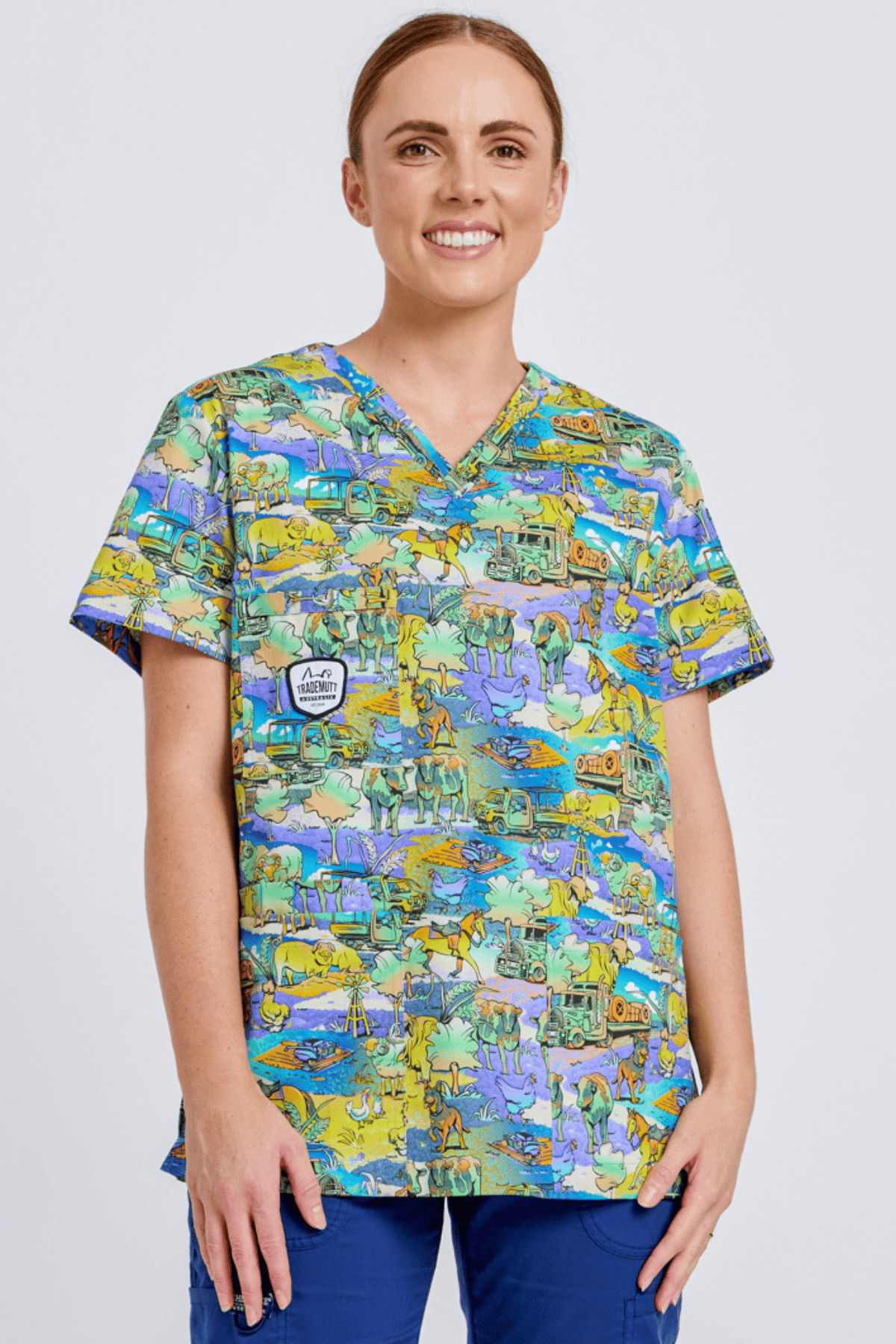 Cracka' Dawn Unisex Scrub Top