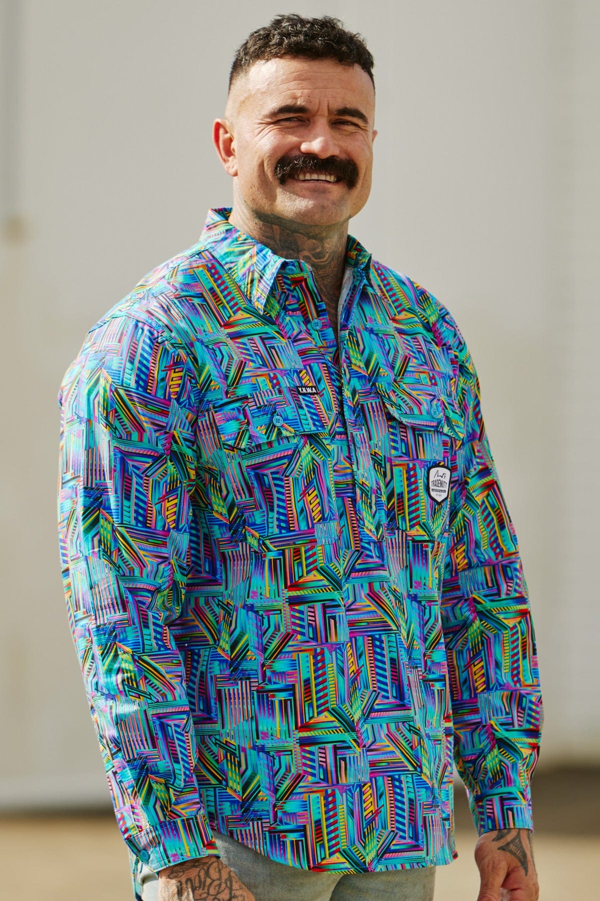 Men's The Trooper Half Button Work Shirt