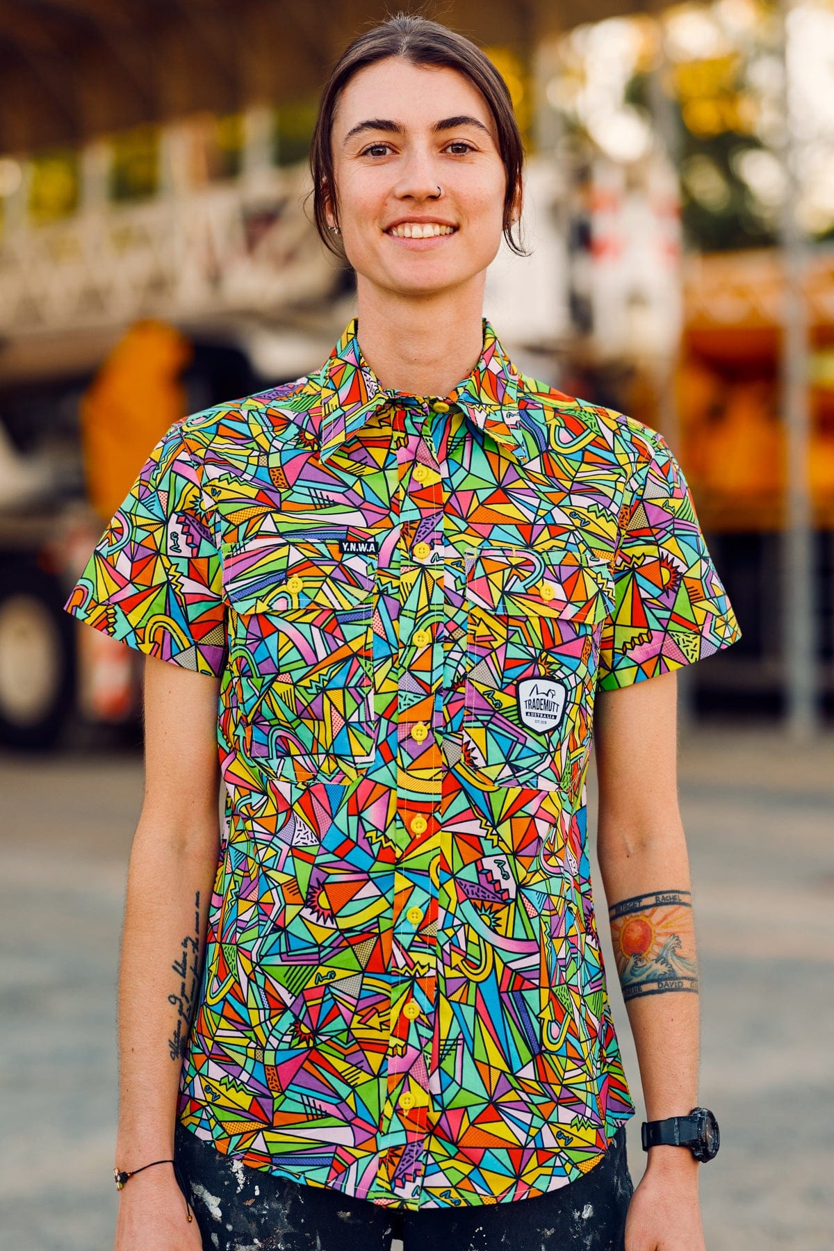 TradeMutt Workshirt Women's Bonza Full Button Short Sleeve Work Shirt Women's Bonza Short Sleeve Workshirt | TradeMutt Workshirts