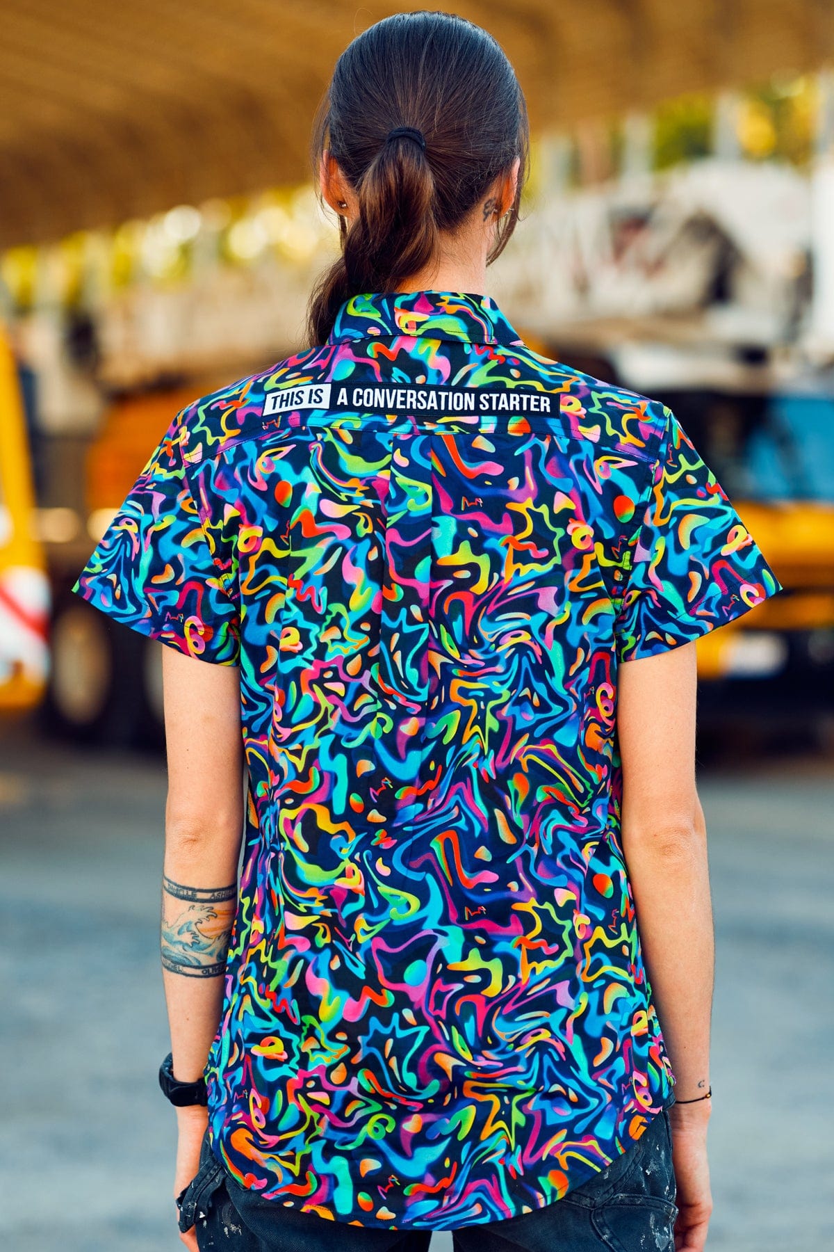 TradeMutt Workshirt Women's Pearler Full Button Short Sleeve Work Shirt Women's Pearler Short Sleeve Workshirt | TradeMutt Workshirts