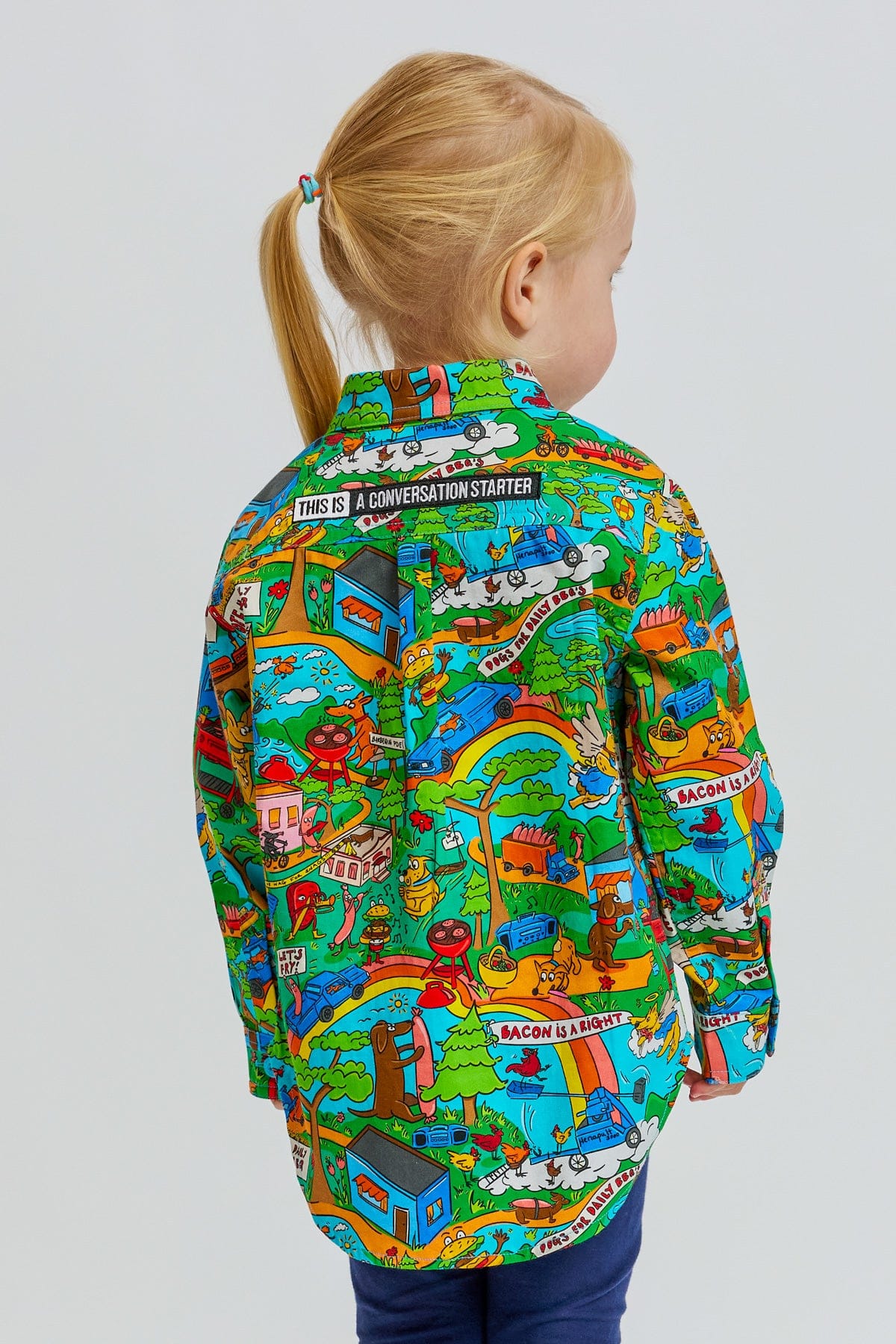 TradeMutt Kids Kids Hot Diggity Dawg Work Shirt Kids Hot Diggity Dawg Work Shirt